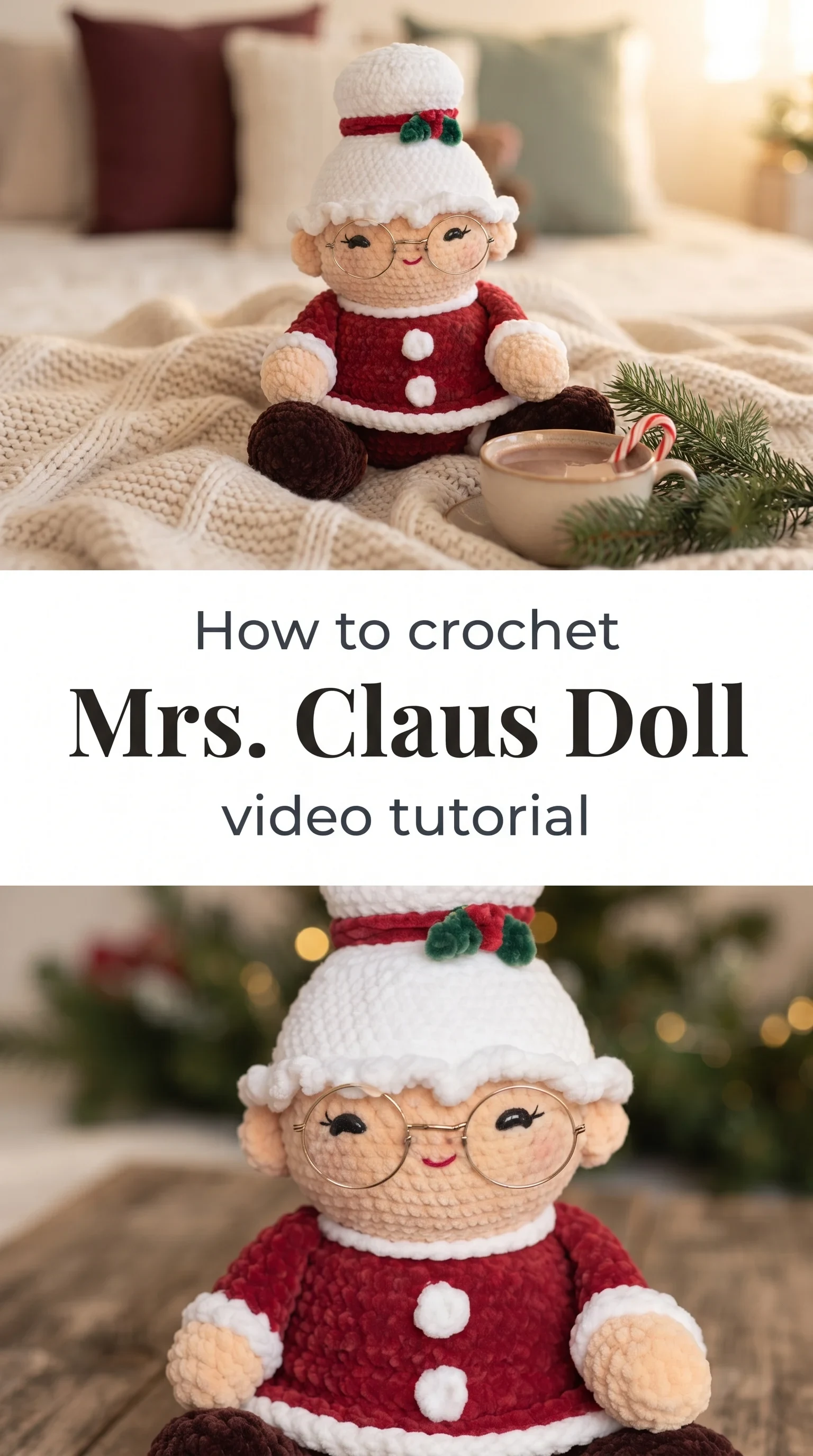 Crochet Mrs Claus Doll: A Festive Holiday Treasure