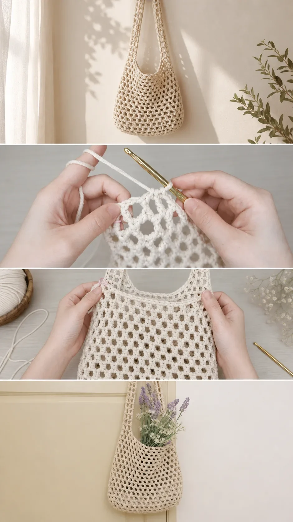 Crochet Net Sling Bag: A Breezy Summer Essential pattern