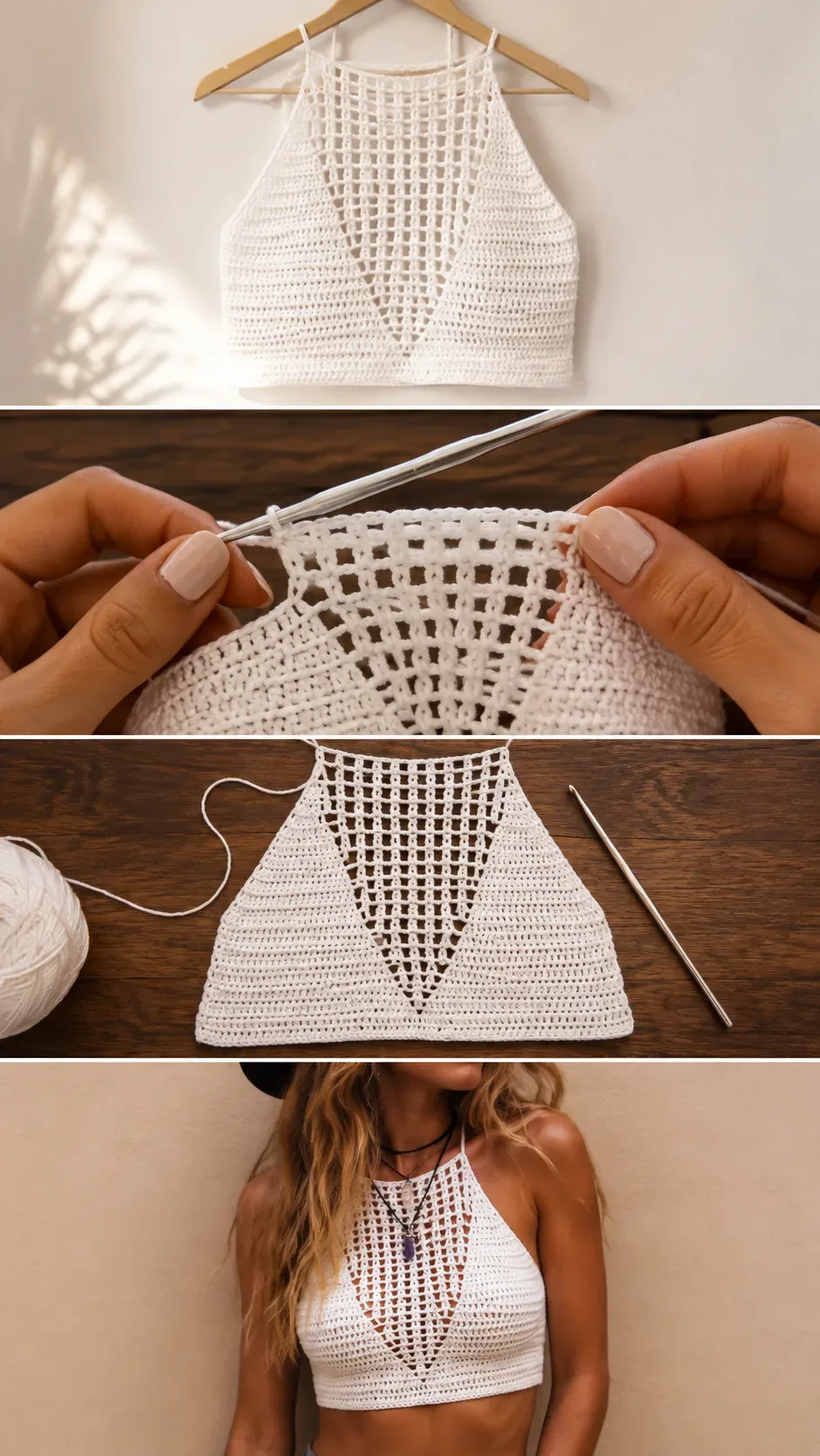 Crochet Open Halter Top: A Breezy Summer Essential pattern