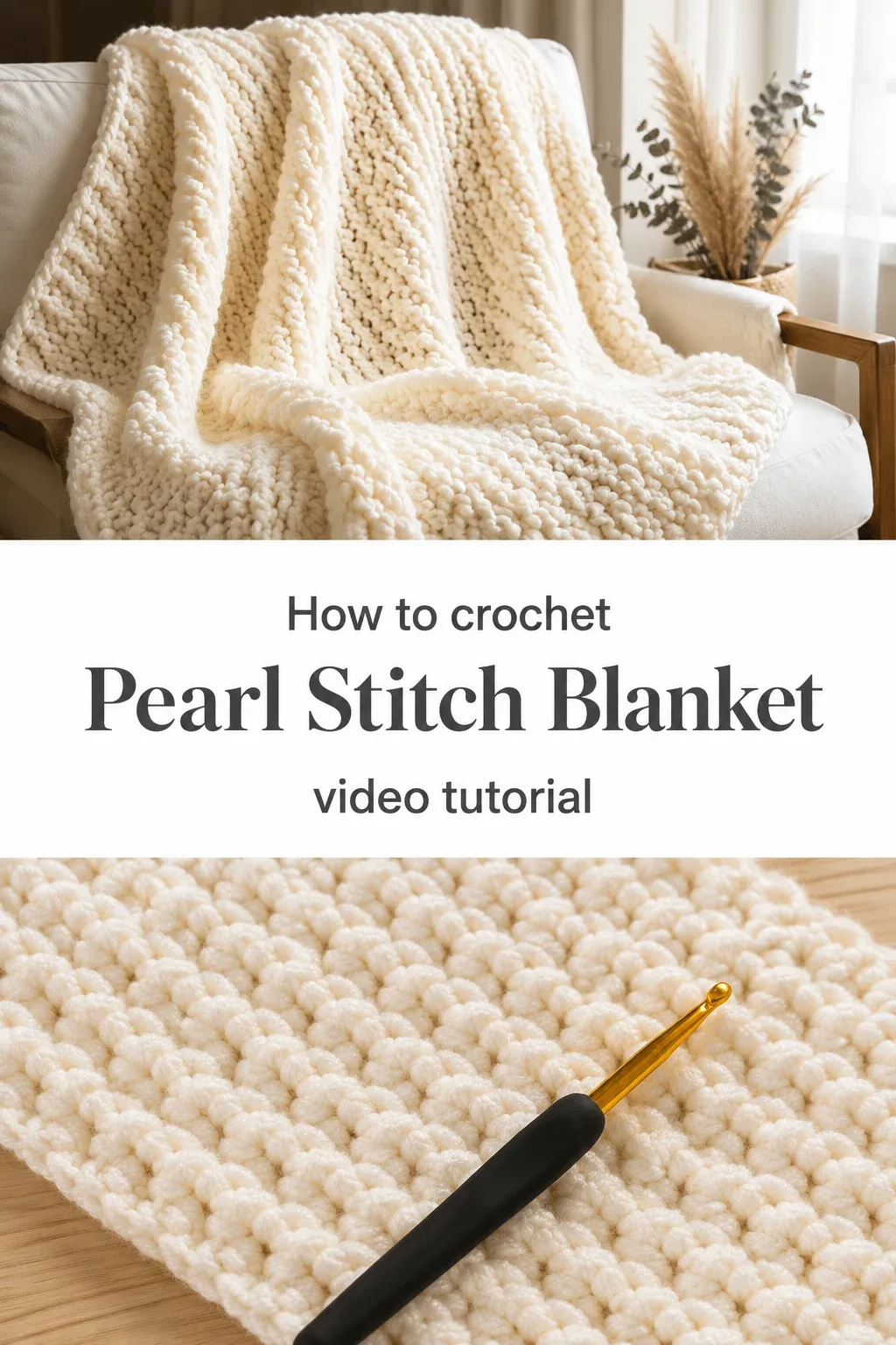Crochet Pearl Stitch Blanket: A Soft and Timeless Treasure