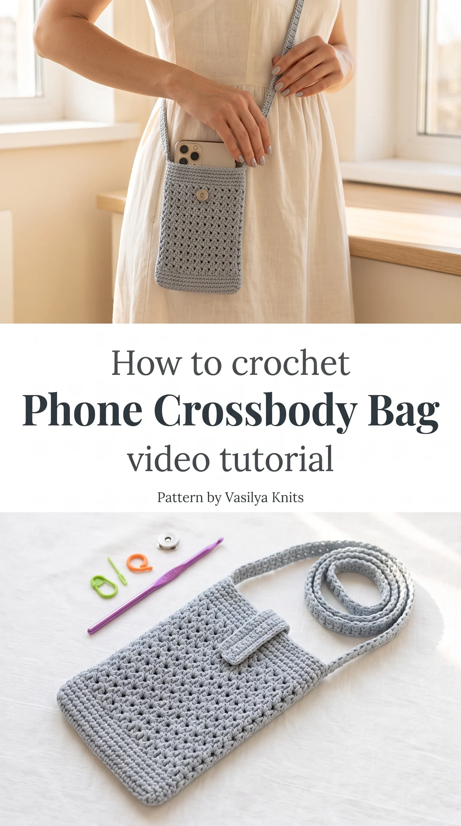 Crochet Phone Crossbody Bag: A Chic Summer Essential