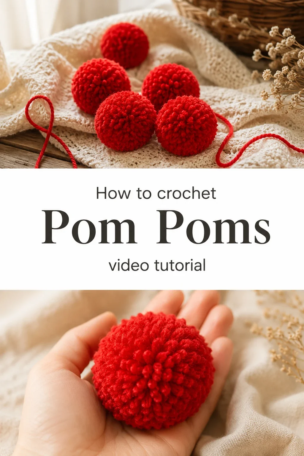 Crochet Pom Poms: A Fluffy and Playful Accent
