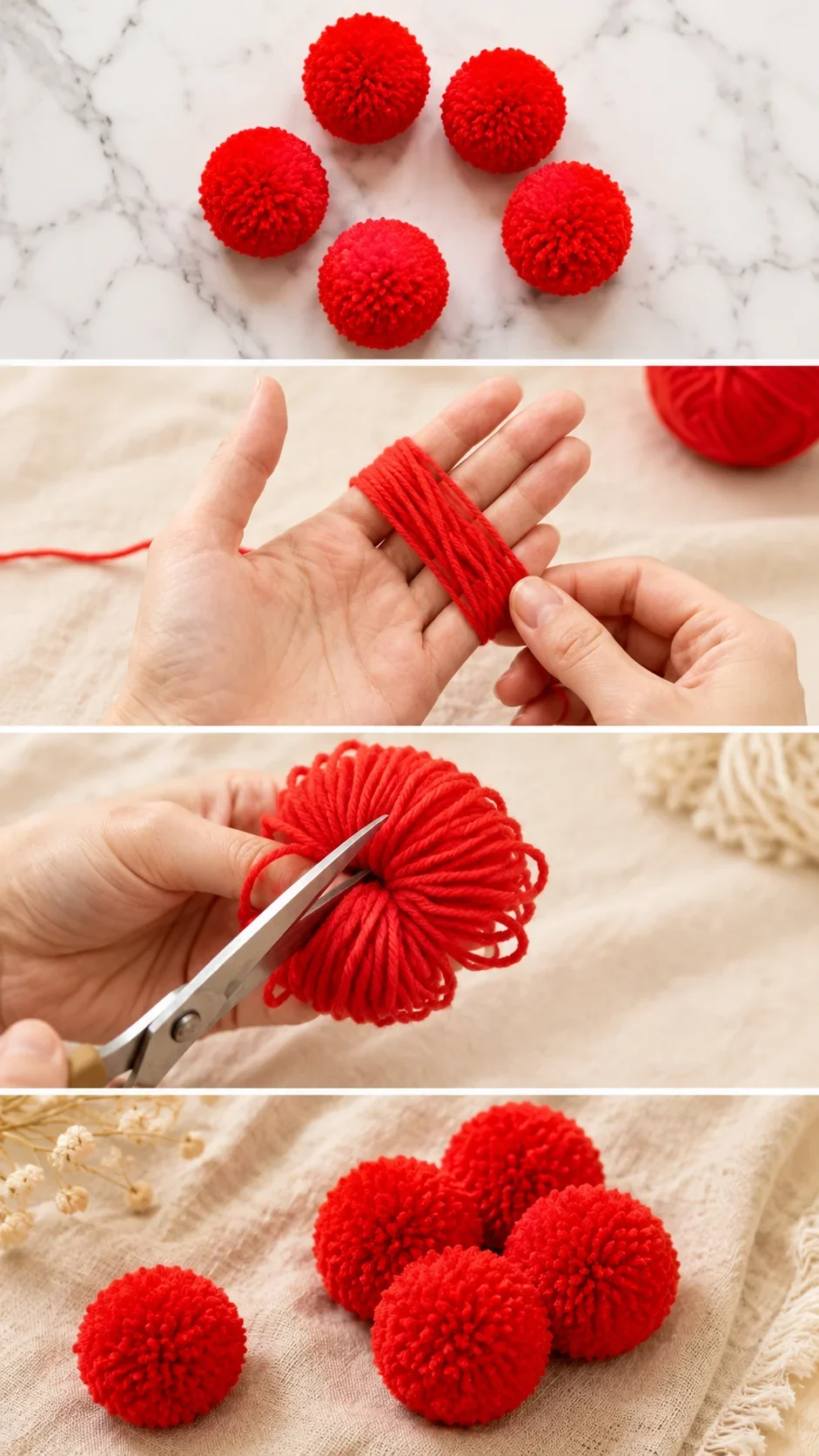 Crochet Pom Poms: A Fluffy and Playful Accent pattern