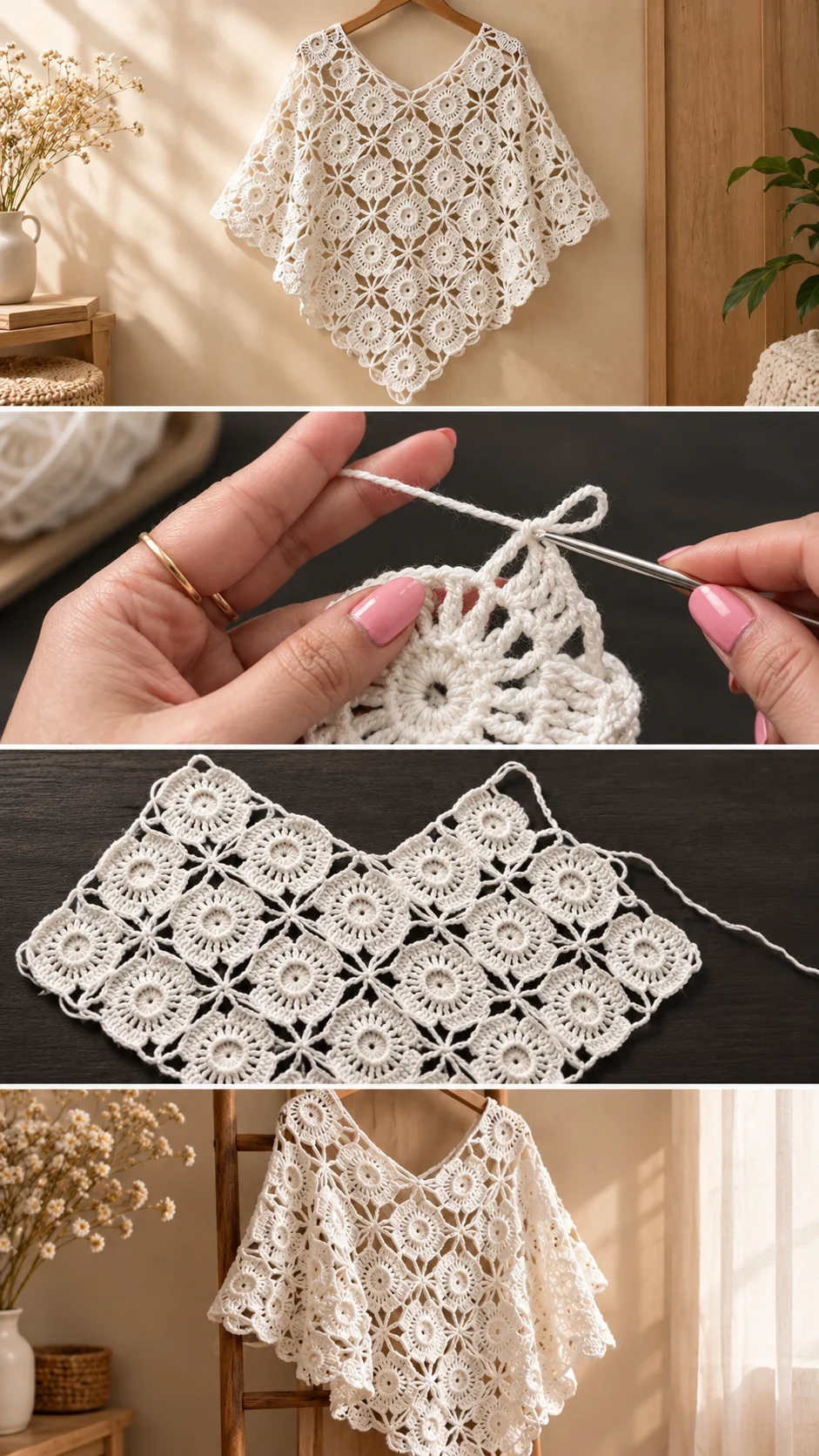 Crochet Poncho: A Timeless and Versatile Wrap pattern