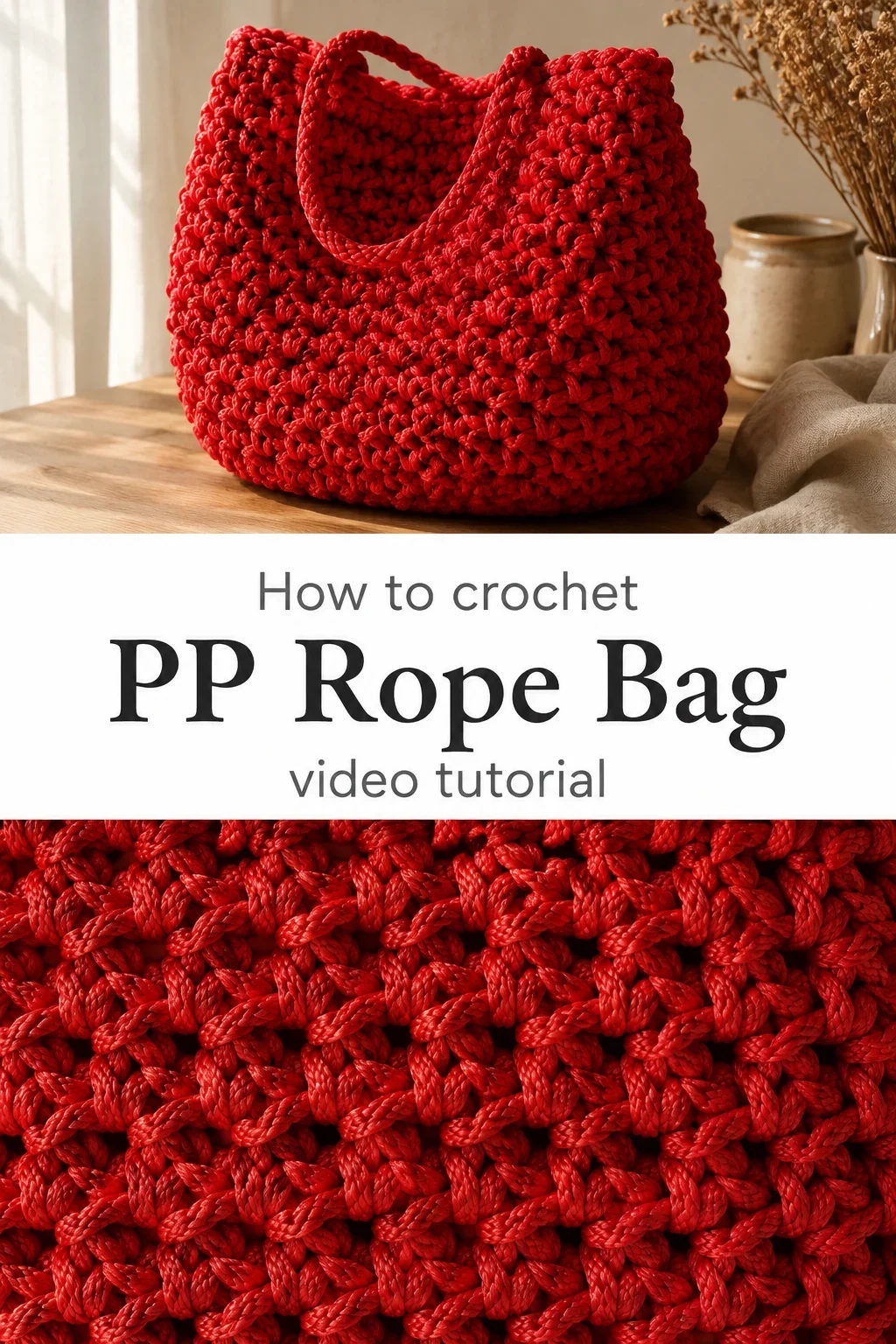 Crochet PP Rope Stitch: A Bold Textured Statement