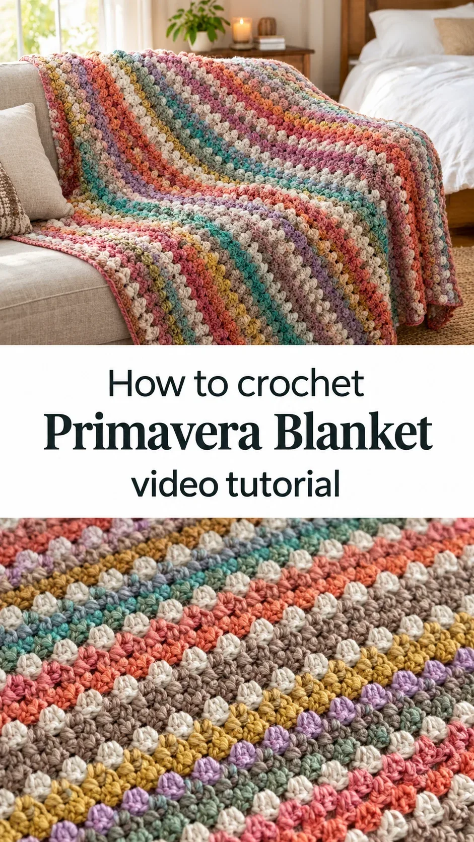 Crochet Primavera Blanket: A Vibrant Handmade Treasure