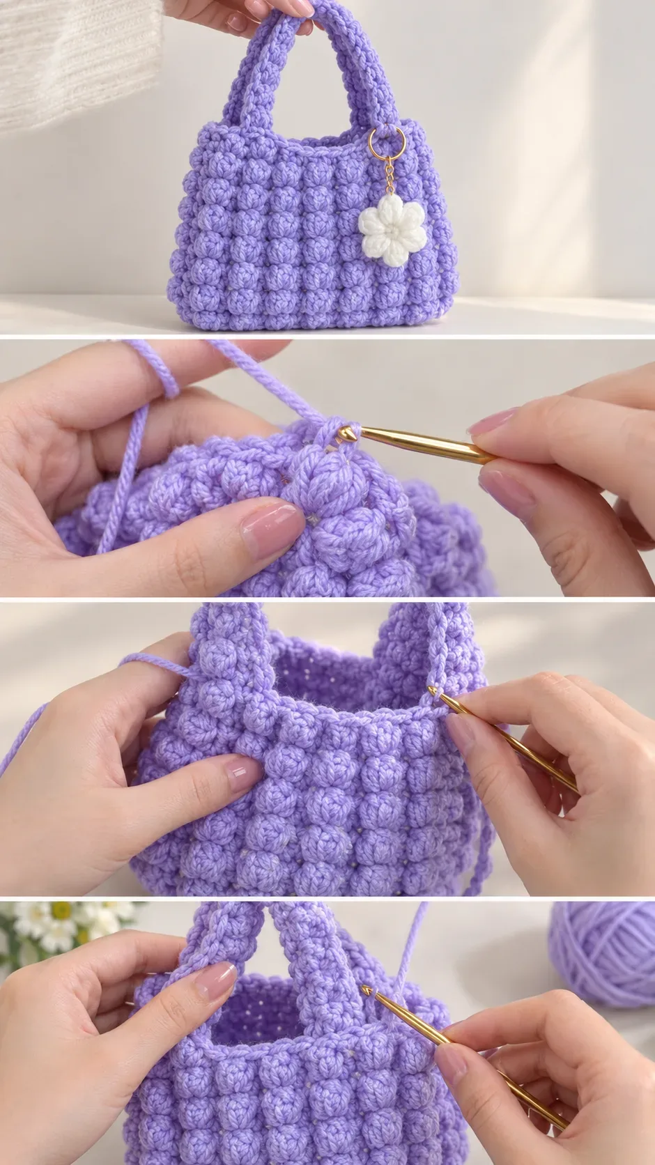 Crochet Puff Cloud Bag: A Whimsical Everyday Charm pattern