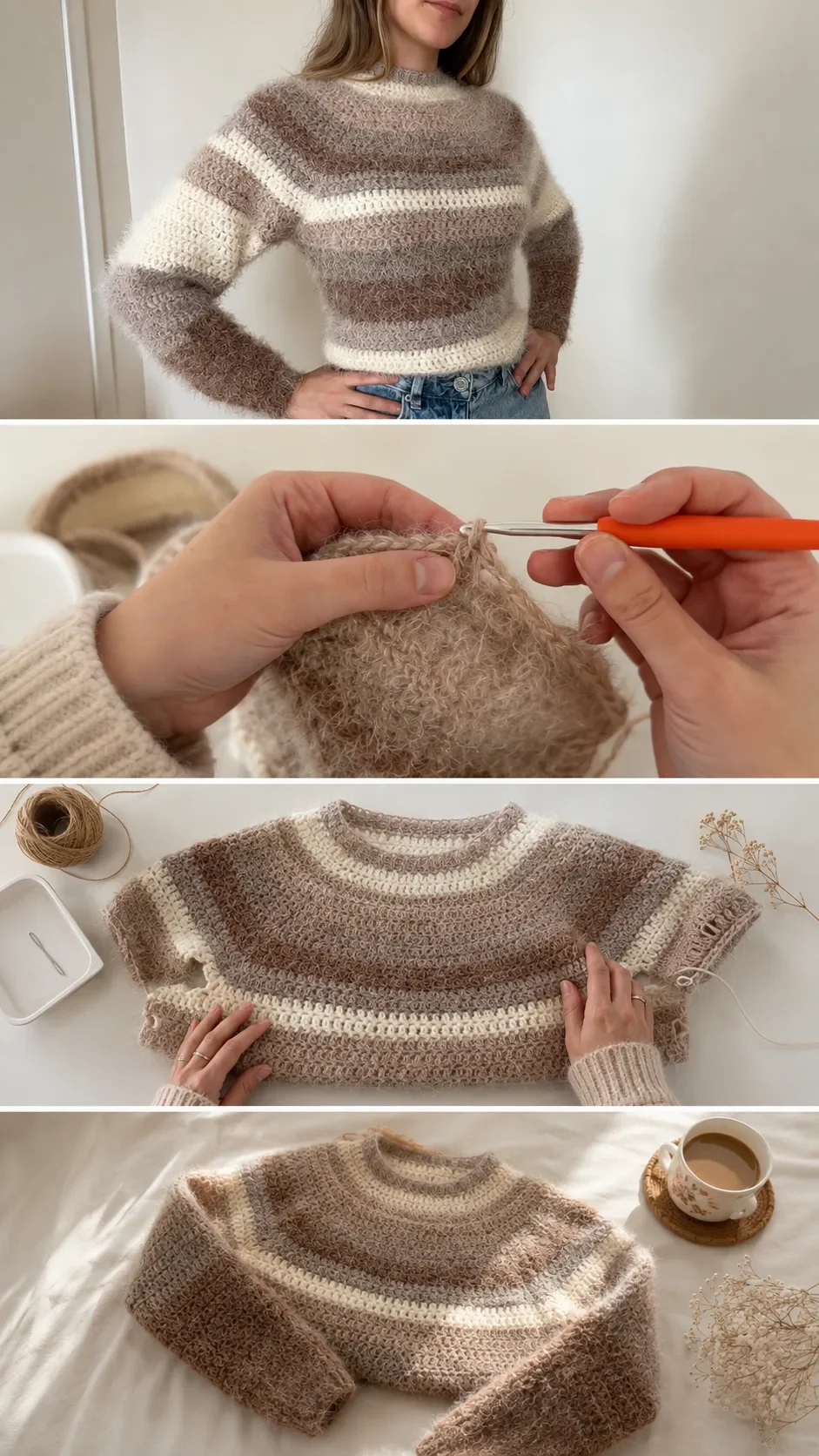 Crochet Raglan Sweater: A Cozy and Timeless Wardrobe Staple pattern