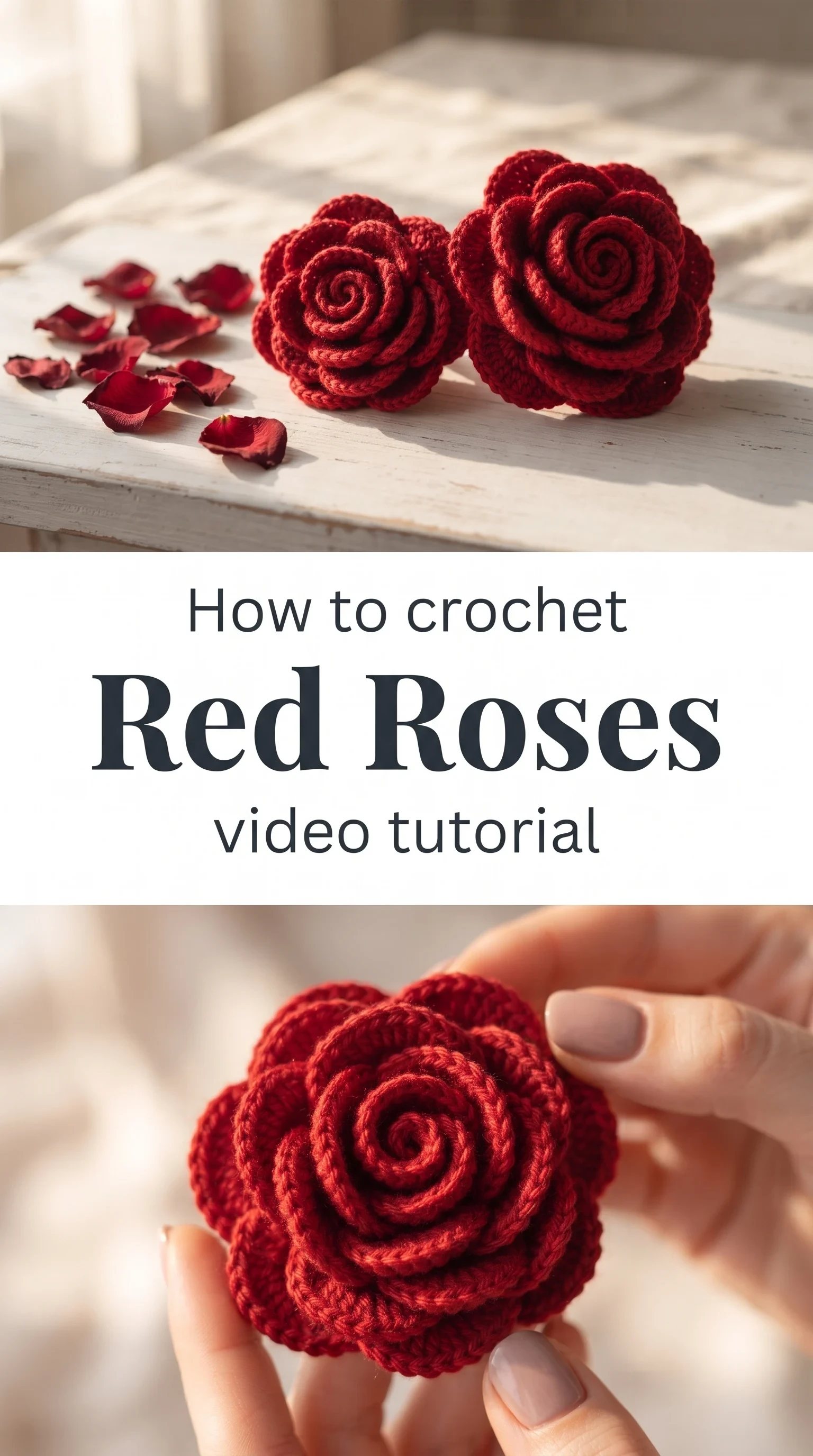 Crochet Red Roses: A Romantic Handmade Gift