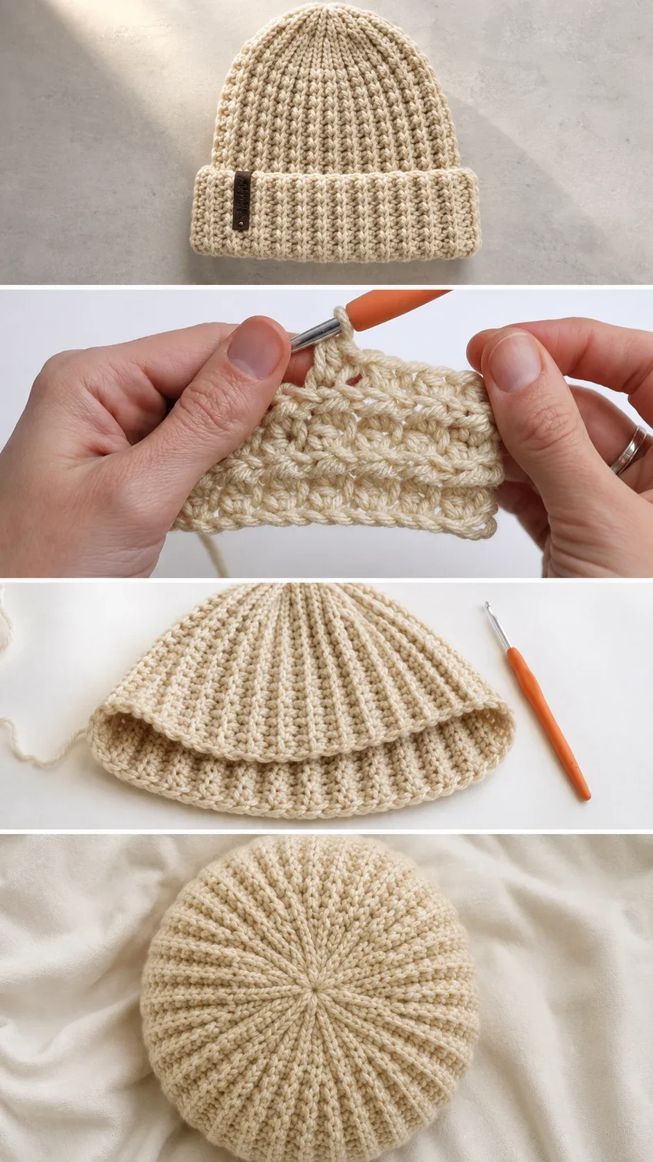 Crochet Ribbed Beanie: A Classic Unisex Essential pattern