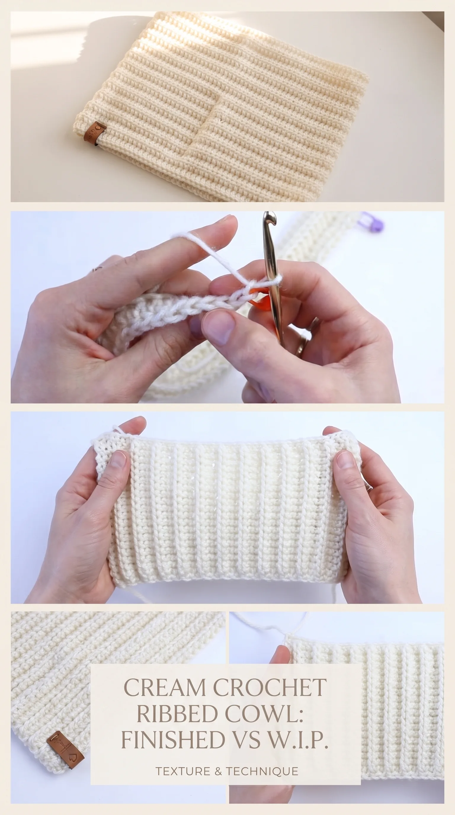 Crochet Ribbed Cowl: A Warm and Timeless Accessory pattern