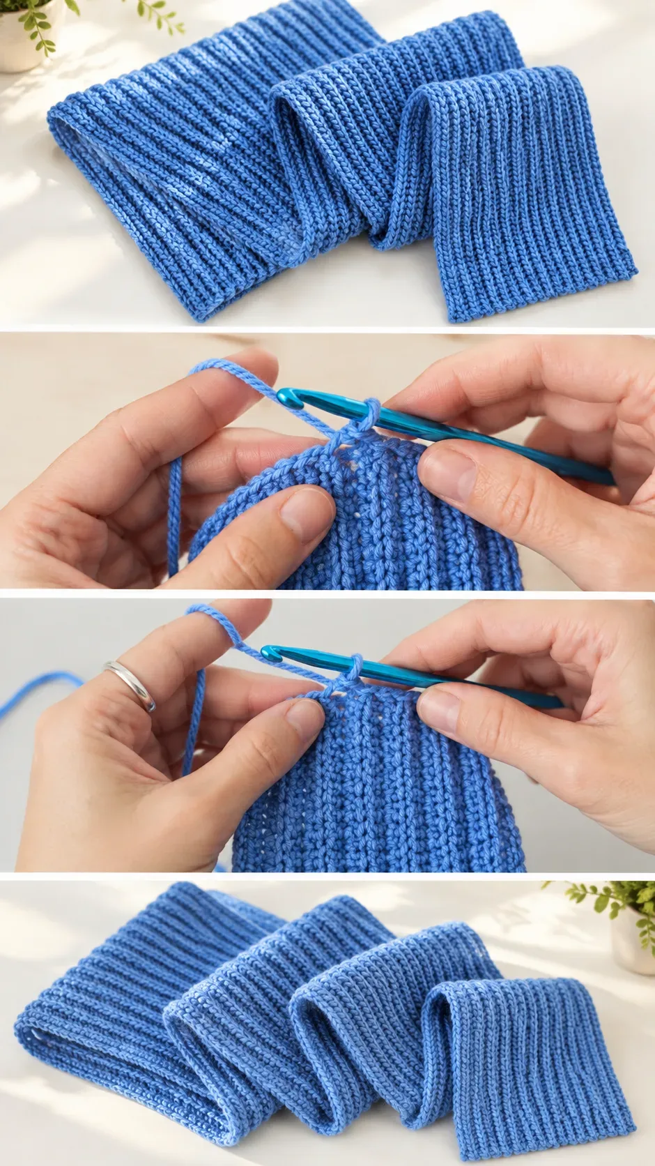 Crochet Ribbed Scarf: A Warm and Timeless Wrap pattern