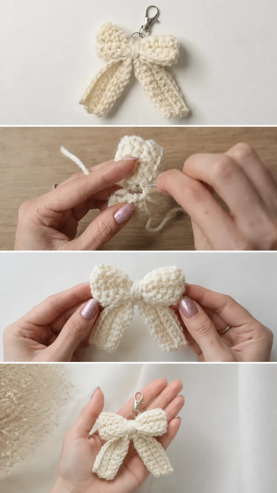 Crochet Ribbon Bow: A Charming Handmade Accent pattern