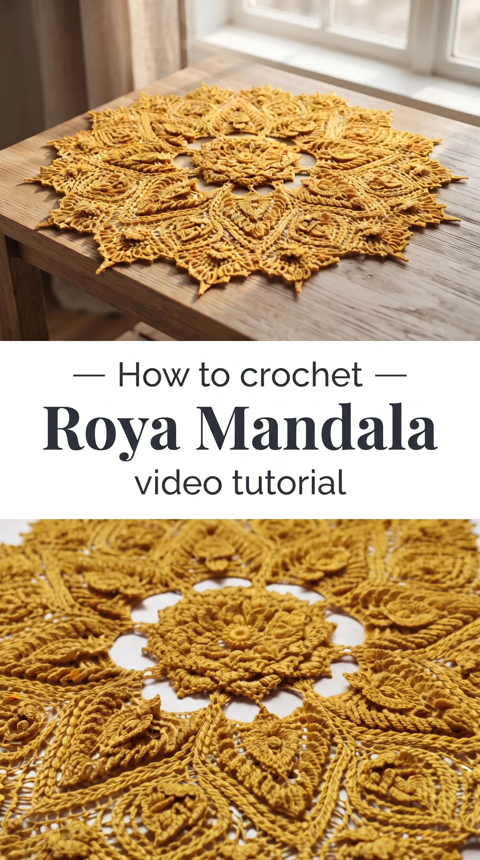 Crochet Roya Mandala: An Intricate Decorative Masterpiece