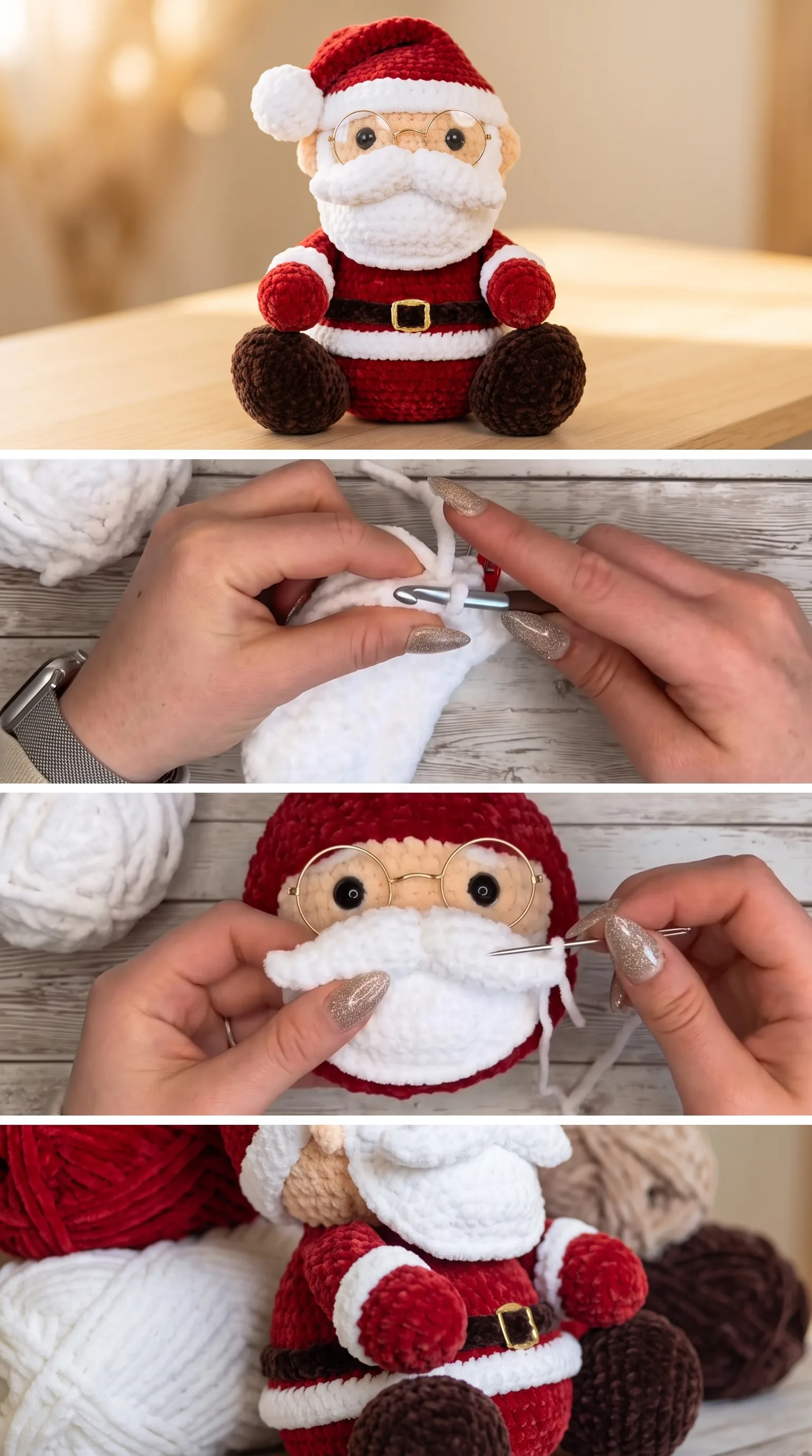 Crochet Santa Claus: A Festive Holiday Amigurumi pattern