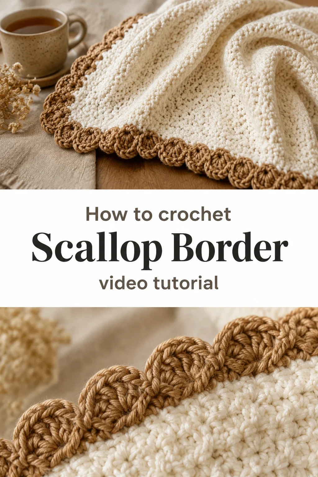 Crochet Scallop Border: A Charming Finishing Touch