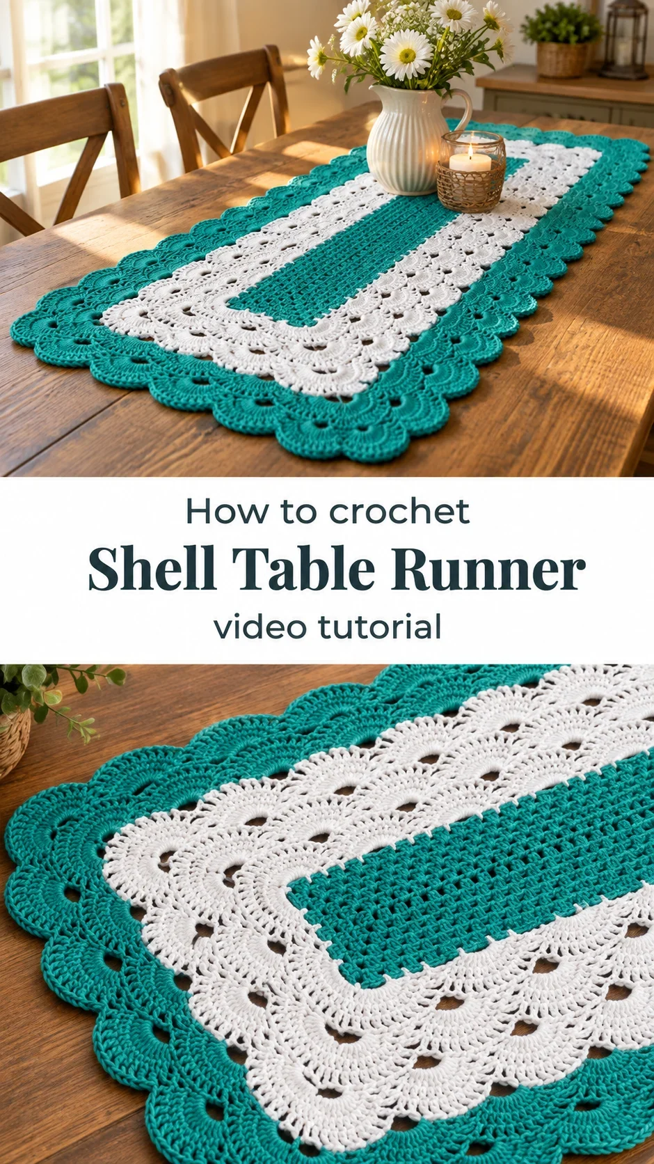 Crochet Shell Table Runner: A Timeless Elegant Accent