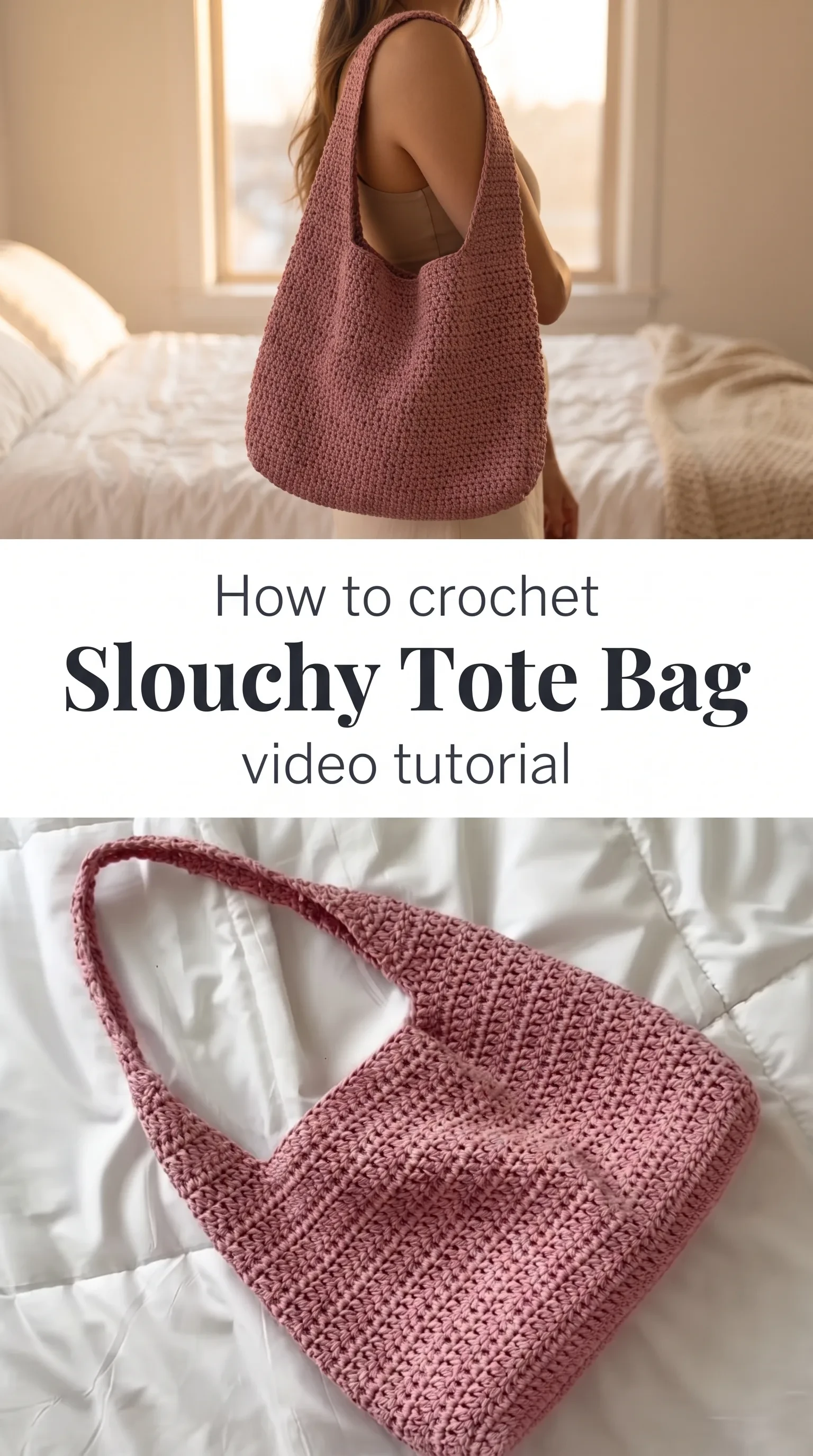 Crochet Slouchy Tote Bag: A Chic Everyday Essential