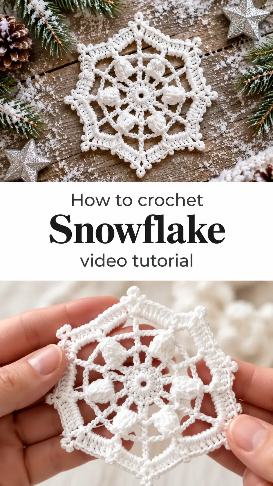 Crochet Snowflake: A Delicate Winter Charm
