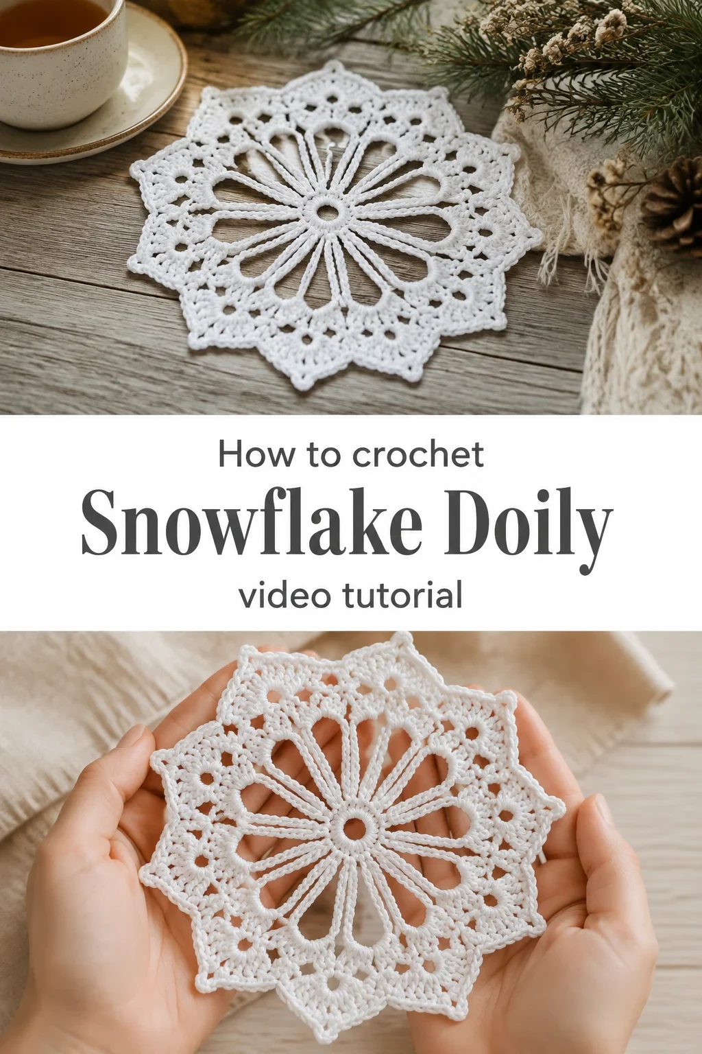 Crochet Snowflake Doily: A Delicate Timeless Accent