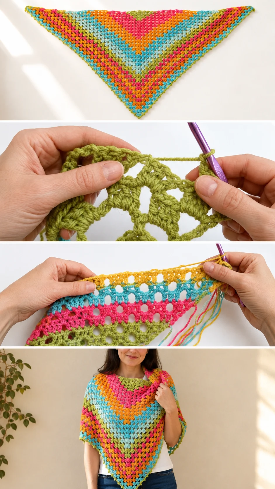 Crochet Springtime Shawl: A Vibrant Seasonal Wrap pattern