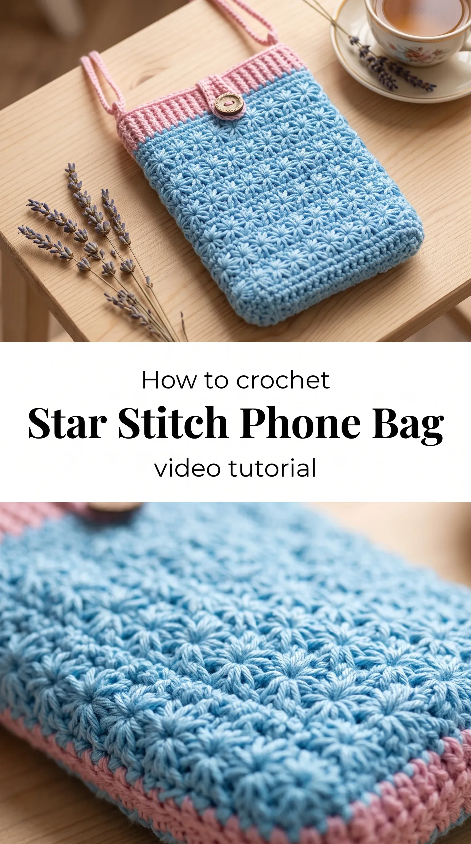 Crochet Star Stitch Phone Bag: A Chic Daily Accessory