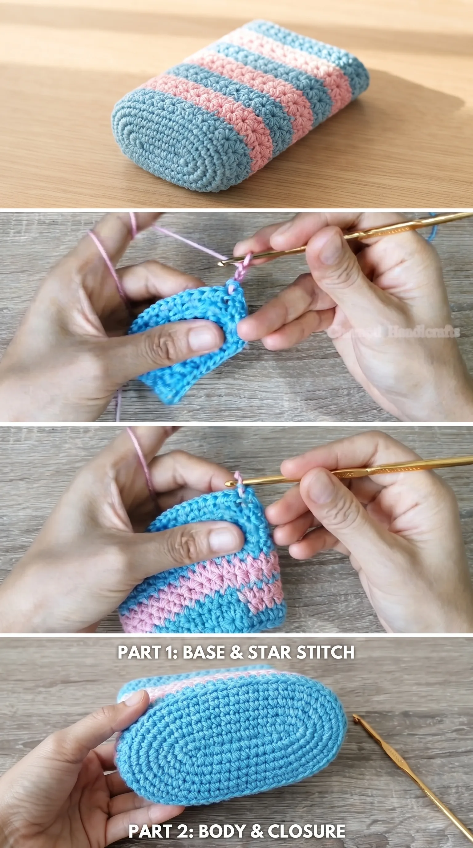 Crochet Star Stitch Phone Bag: A Chic Daily Accessory pattern