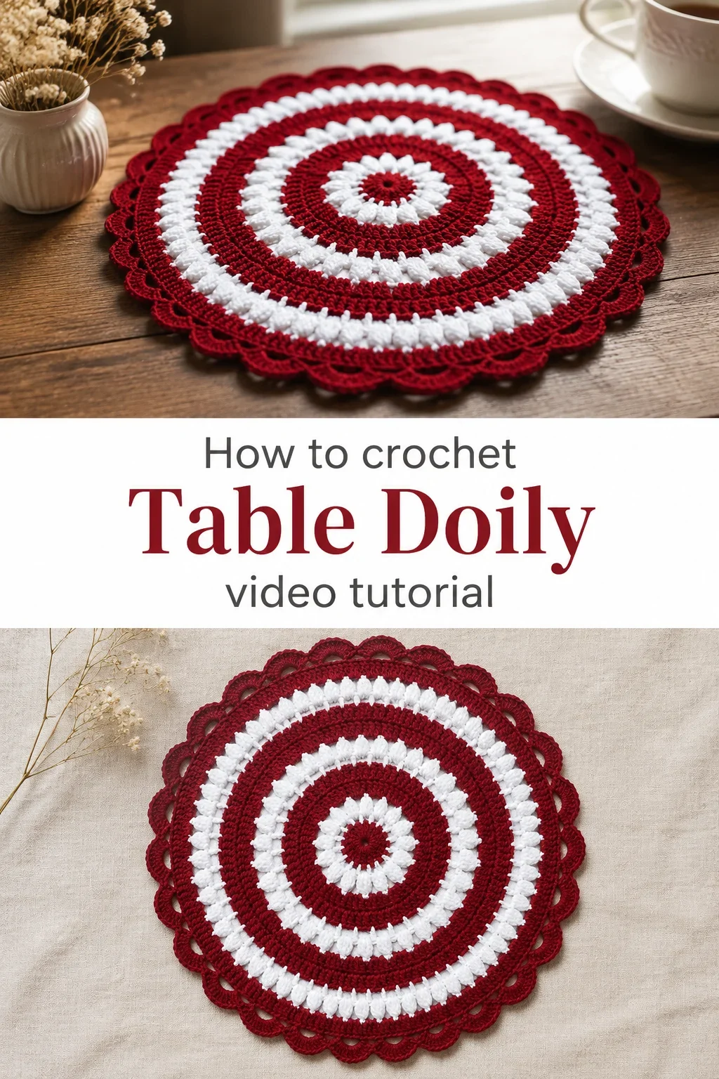 Crochet Table Doily: A Timeless Decorative Accent