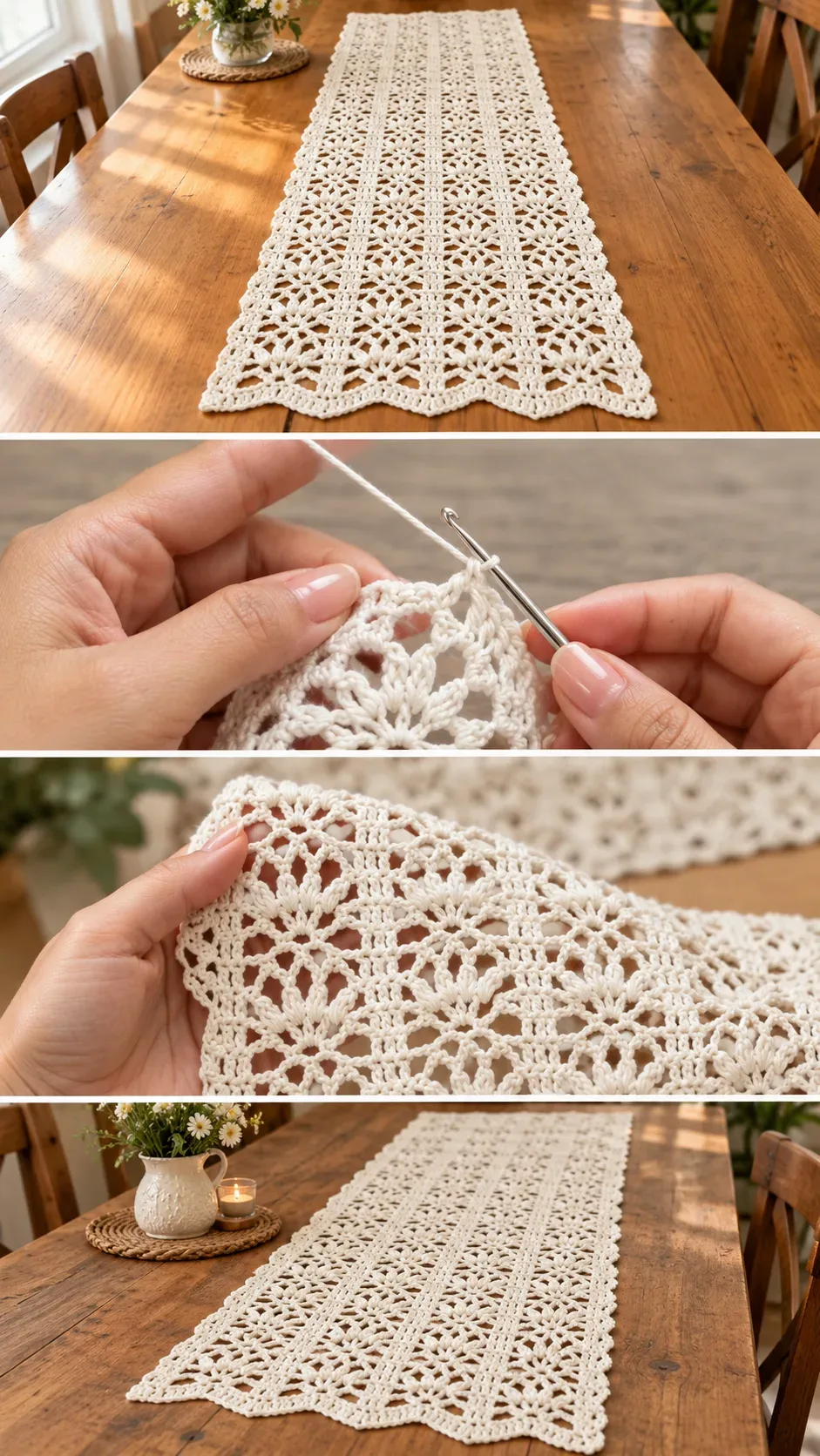 Crochet Table Runner: A Timeless and Elegant Accent pattern