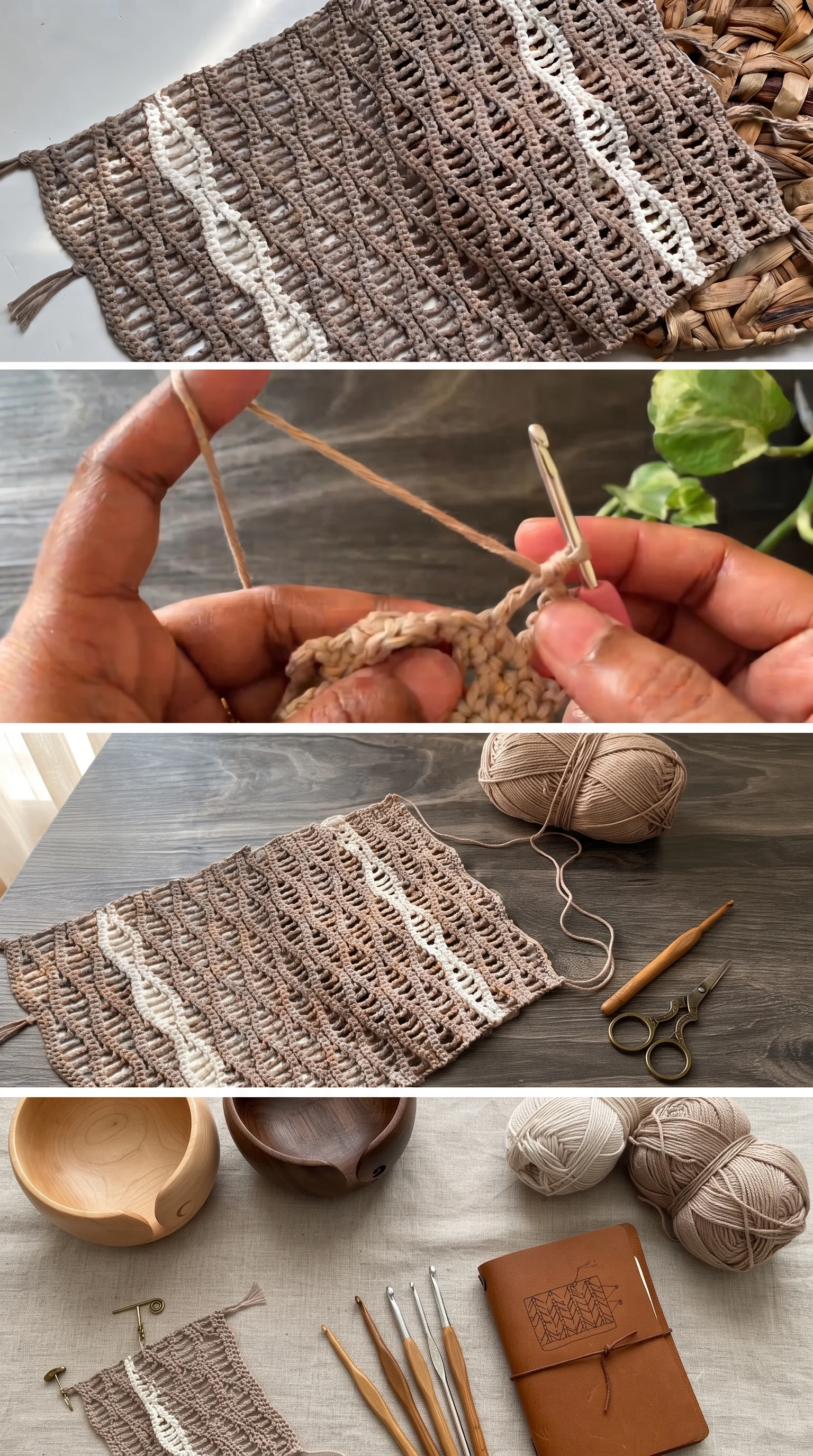 Crochet Table Runner: A Timeless Dining Accent pattern