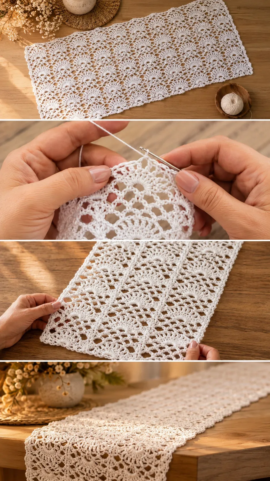 Crochet Table Runner: An Elegant and Timeless Accent pattern