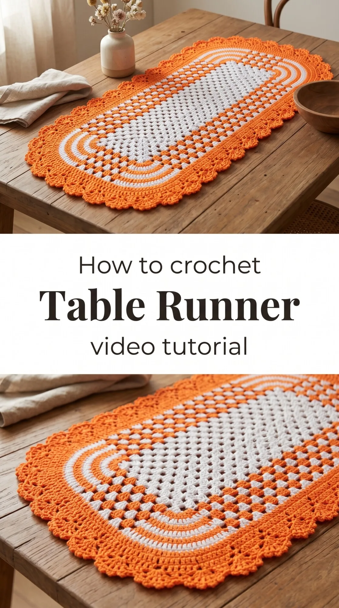 Crochet Table Runner: An Elegant Dining Accent