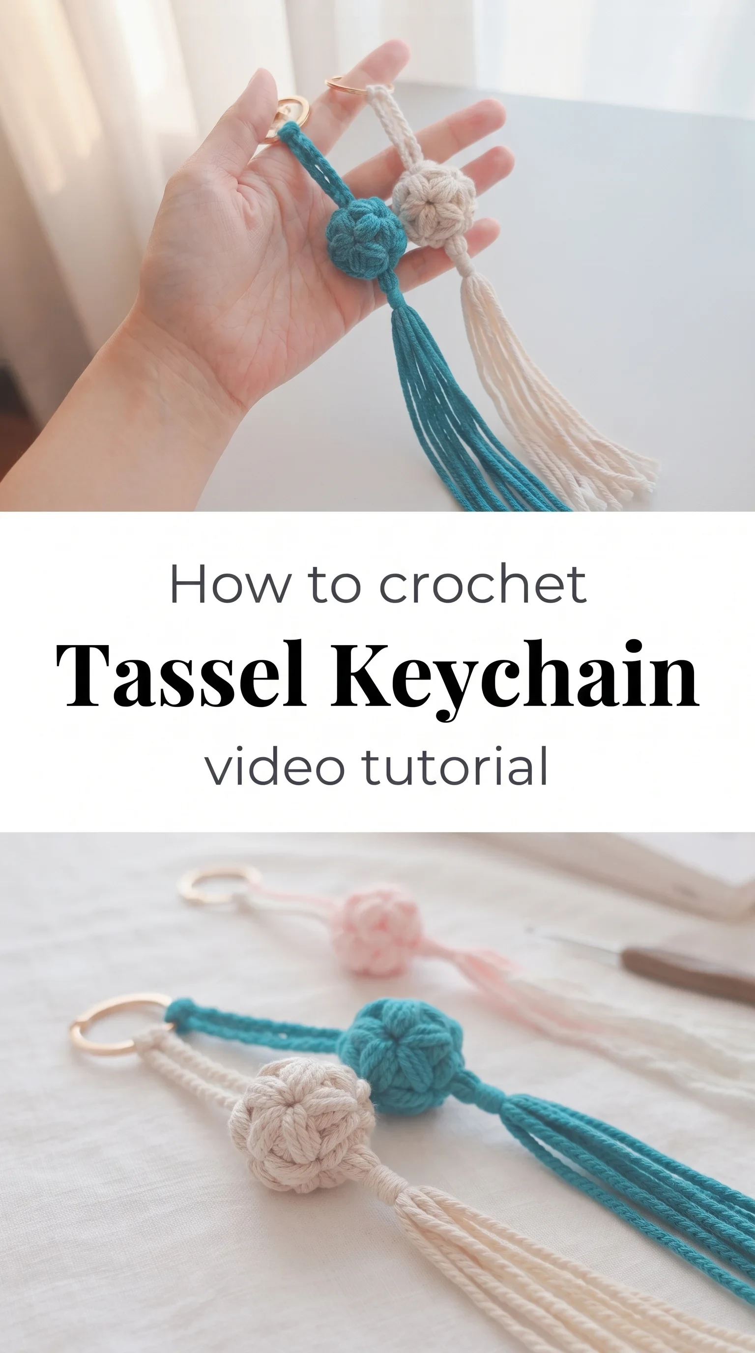 Crochet Tassel Keychain: A Delicate and Charming Accessory