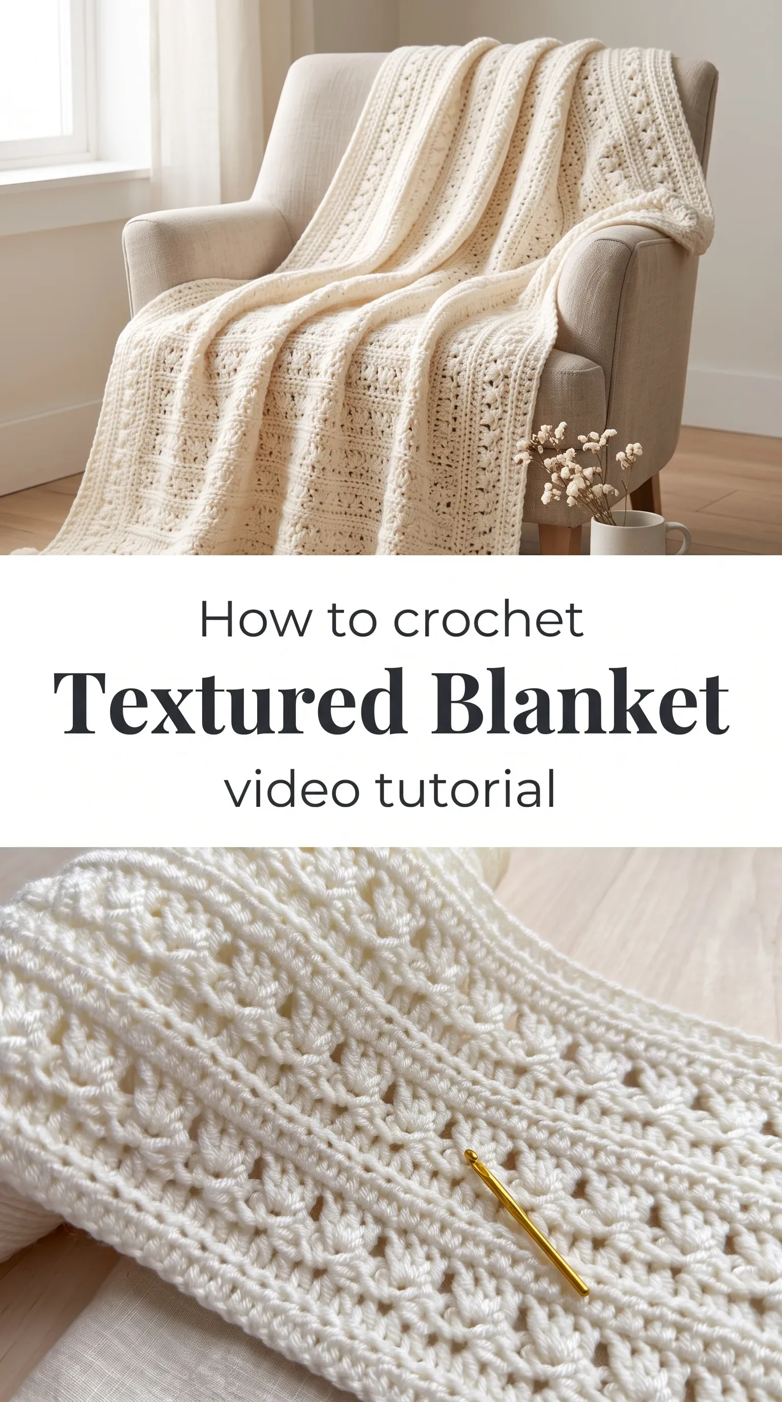 Crochet Textured Blanket: A Beautiful Versatile Classic