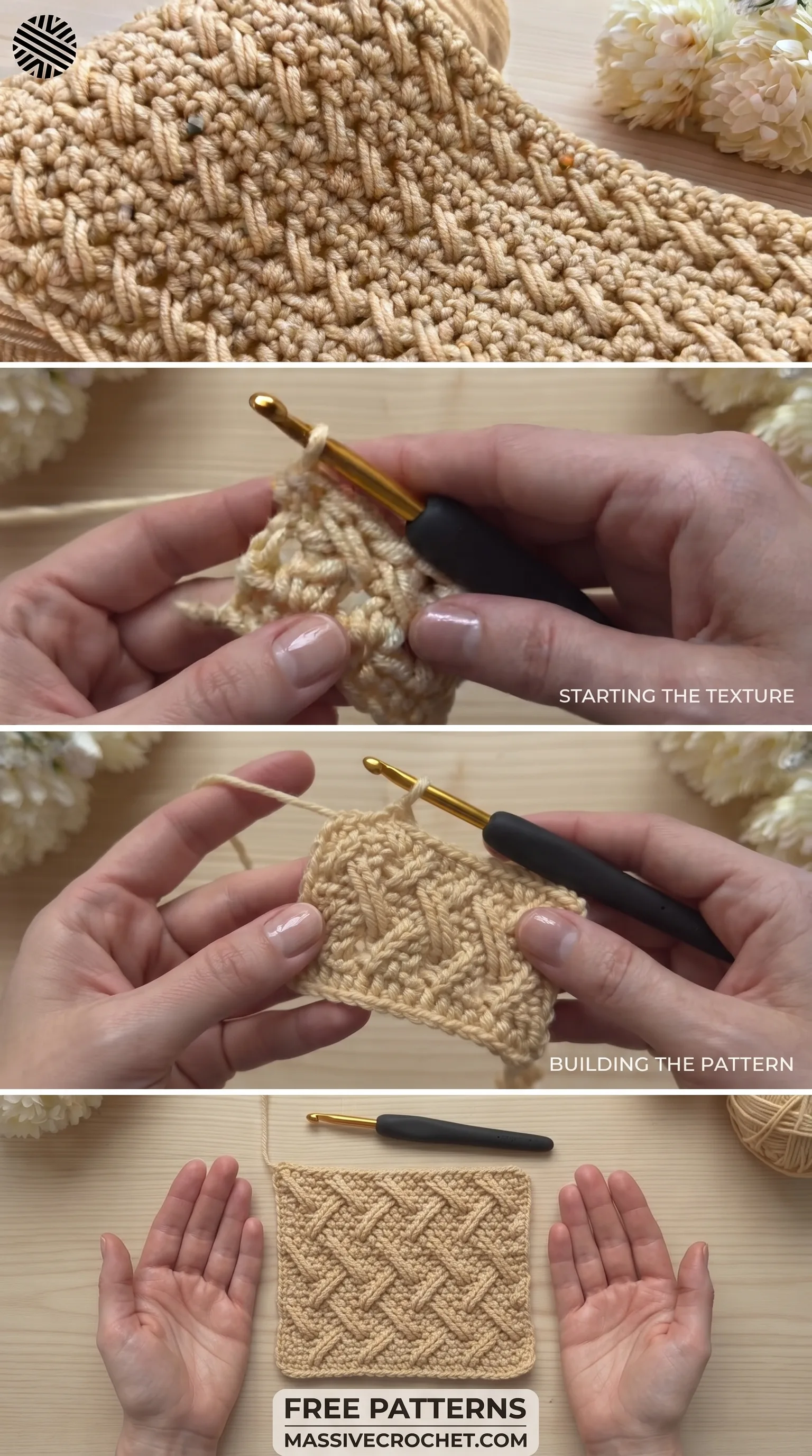 Crochet Textured Stitch: A Versatile Classic Design pattern