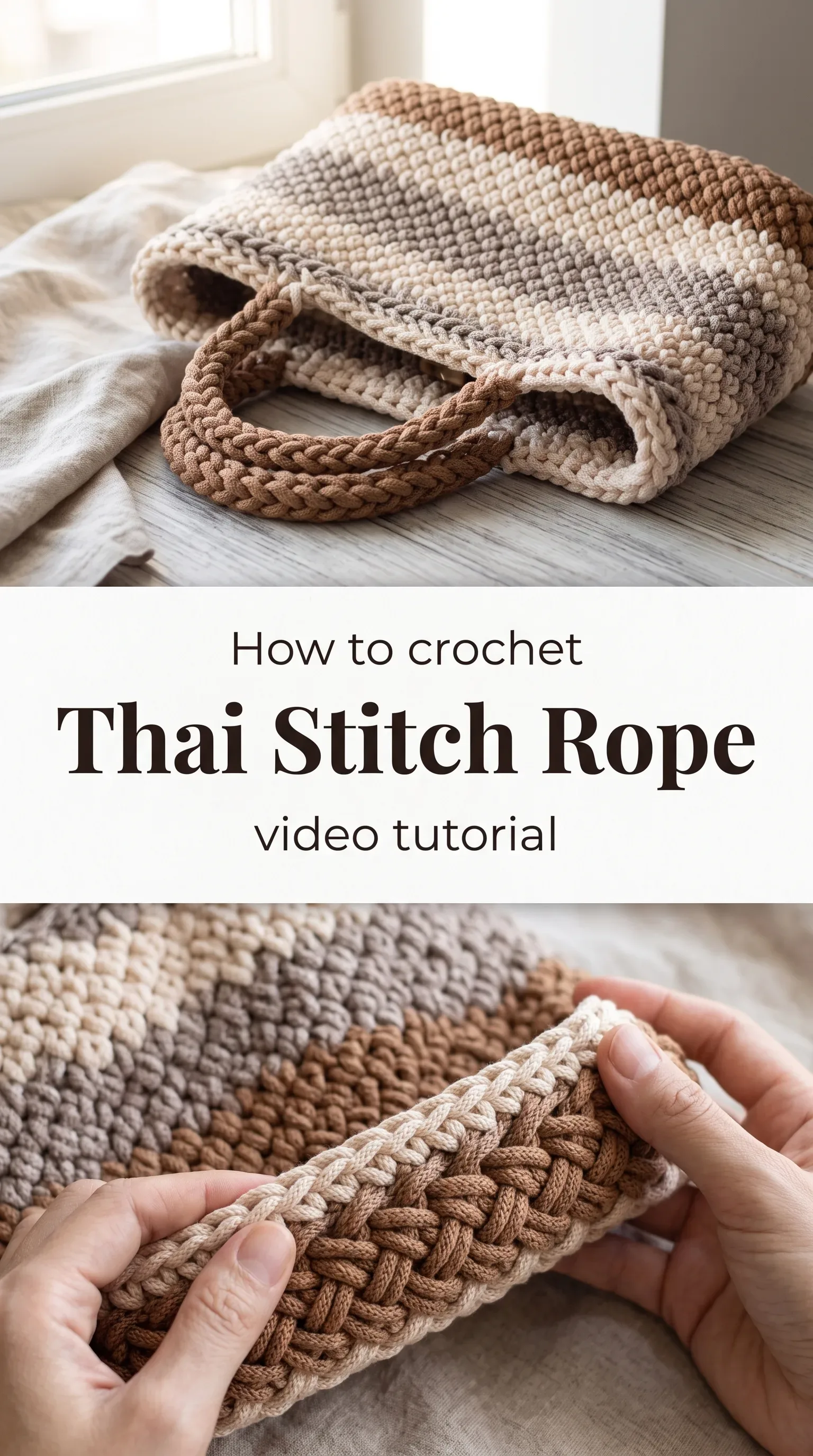Crochet Thai Stitch Rope: A Textured Artisan Technique