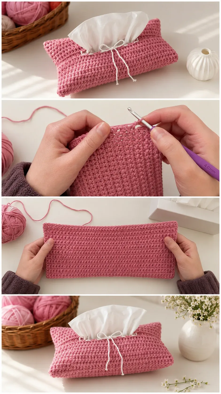 Crochet Tissue Cover: A Charming Handmade Essential pattern