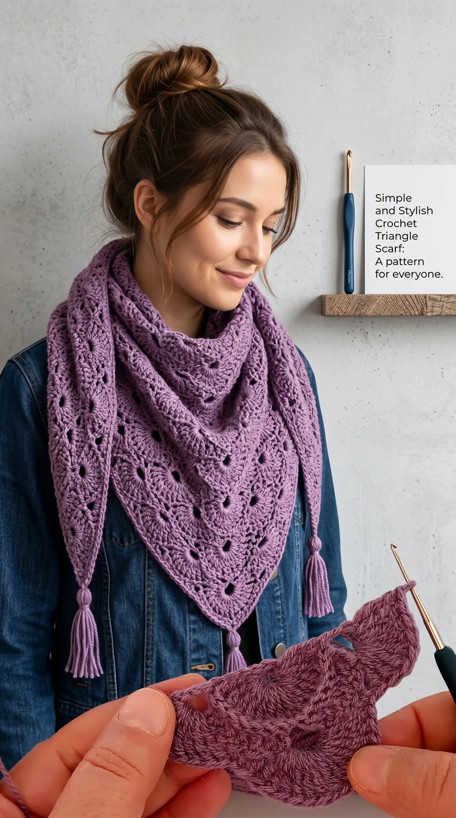 Crochet Triangle Scarf: A Simple and Stylish Accessory