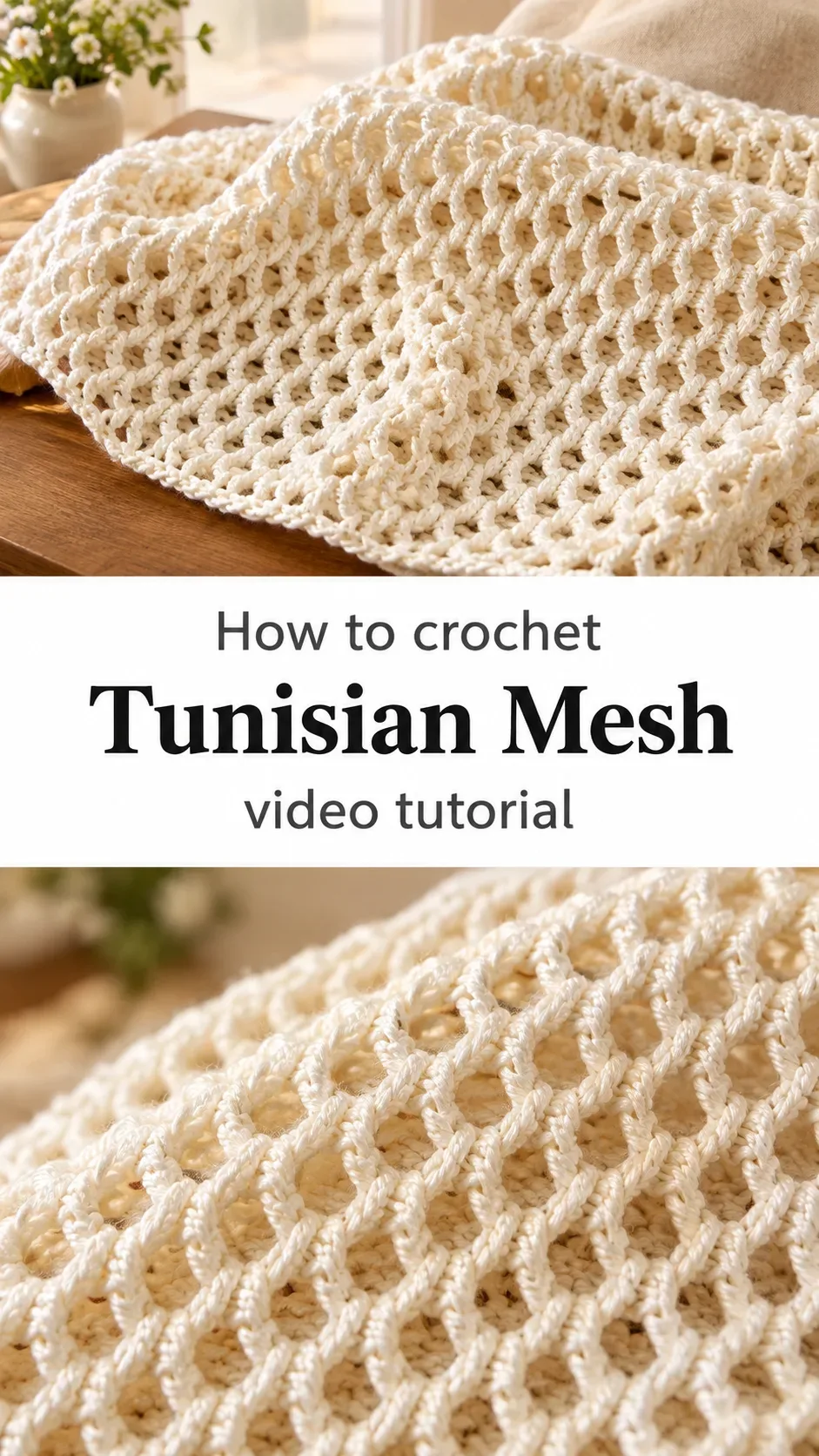 Crochet Tunisian Mesh: A Timeless Textured Classic