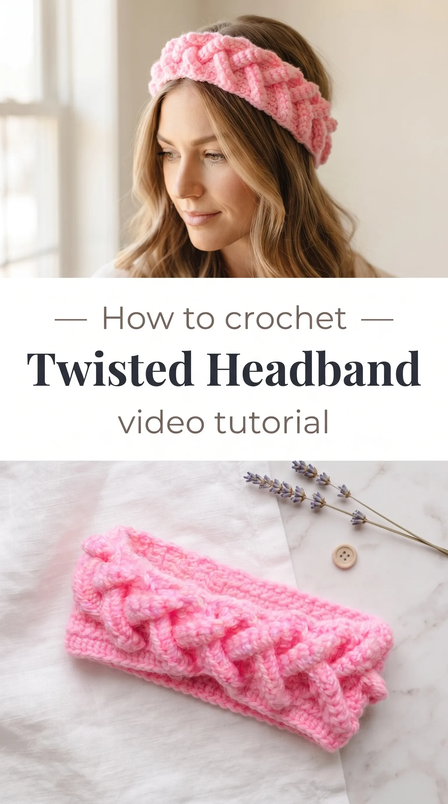Crochet Twisted Headband: A Charming Hair Accessory