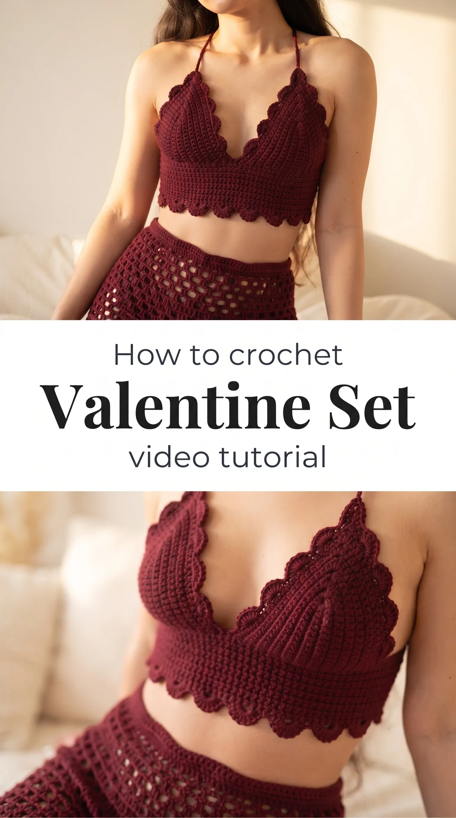 Crochet Valentine Set: A Romantic Wardrobe Essential