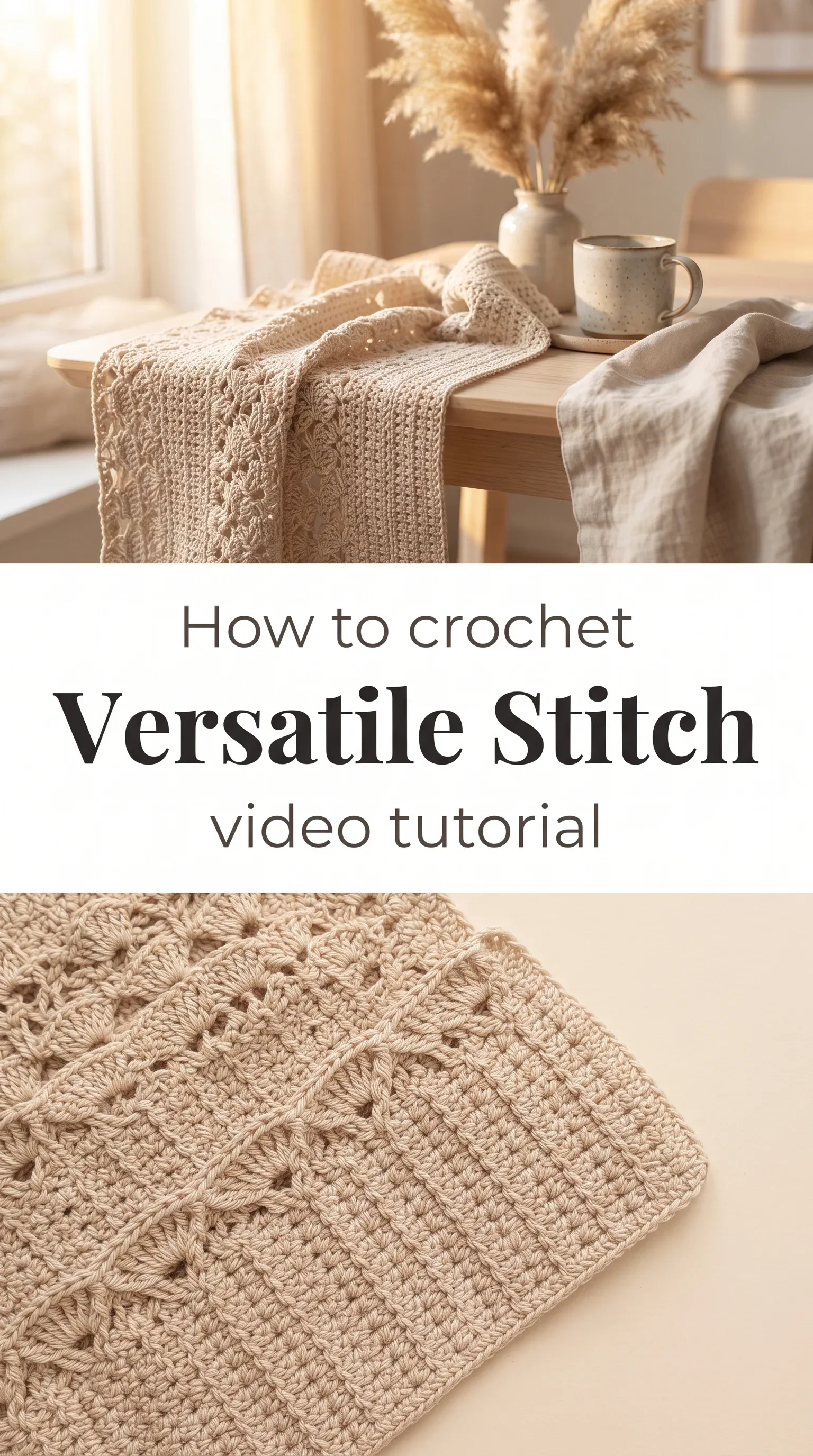Crochet Versatile Stitch: A Universal and Elegant Design