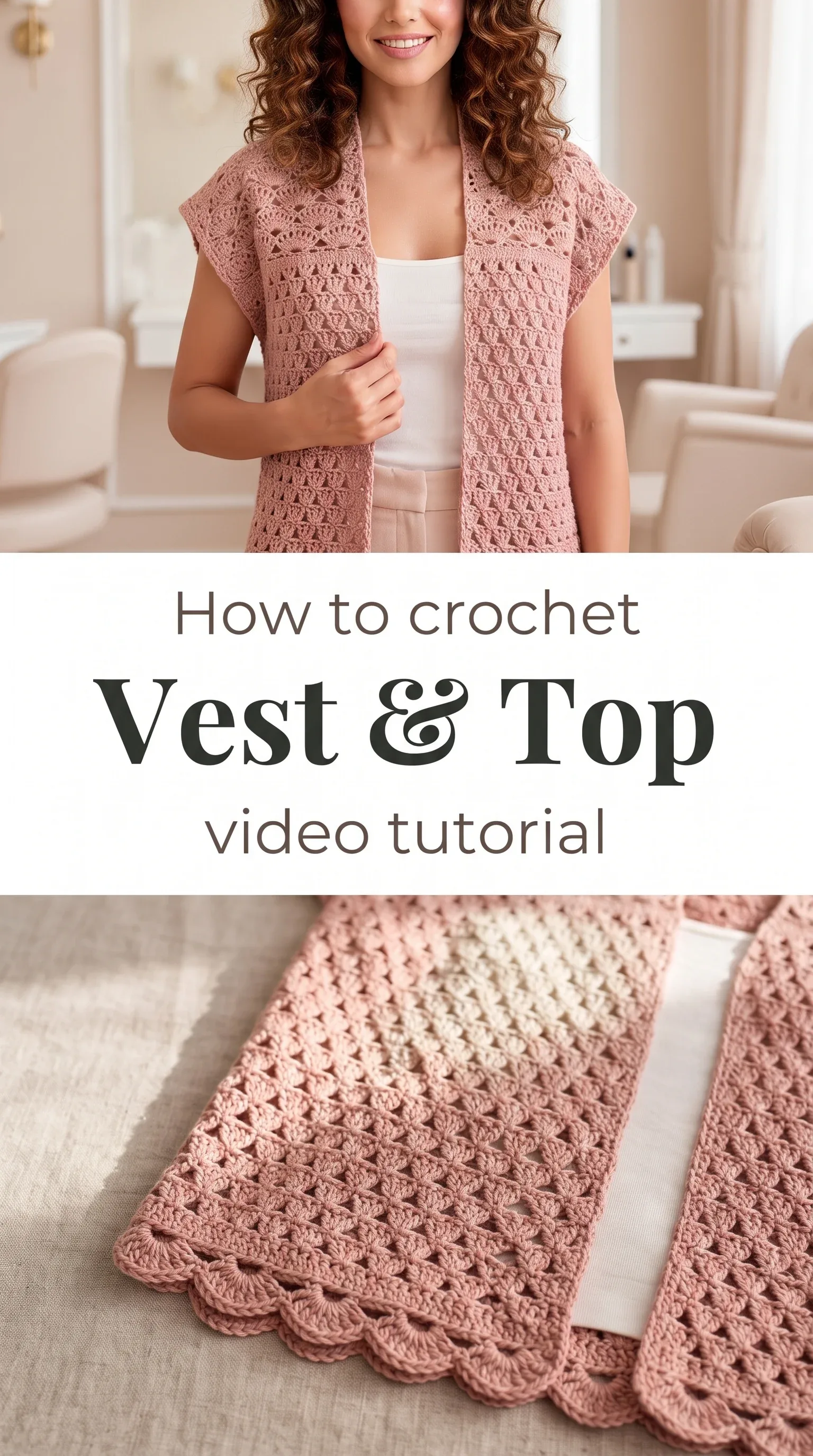 Crochet Vest and Top: A Versatile Rectangle Design