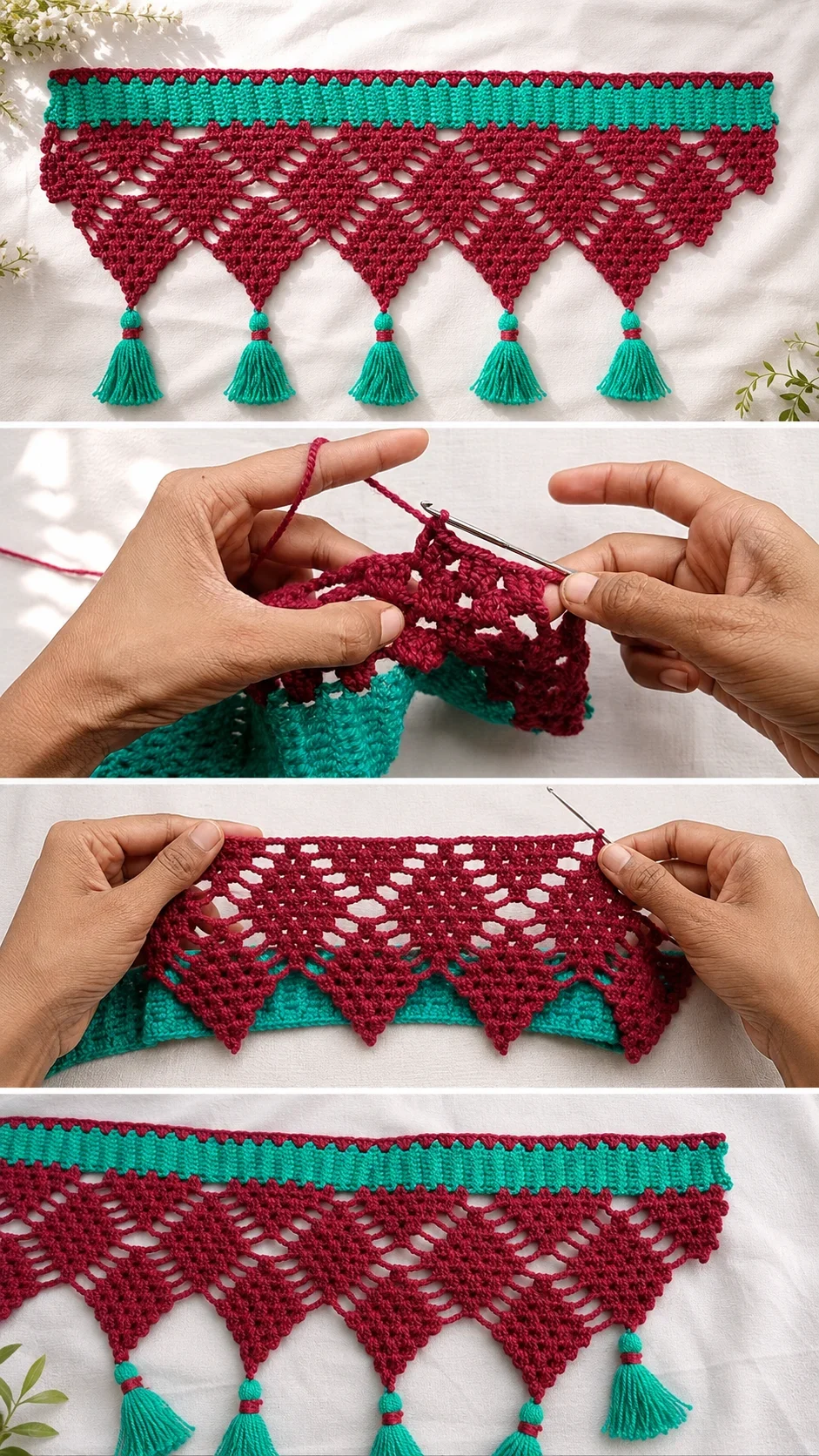 Crochet Wall Toran: A Stunning Decorative Accent pattern