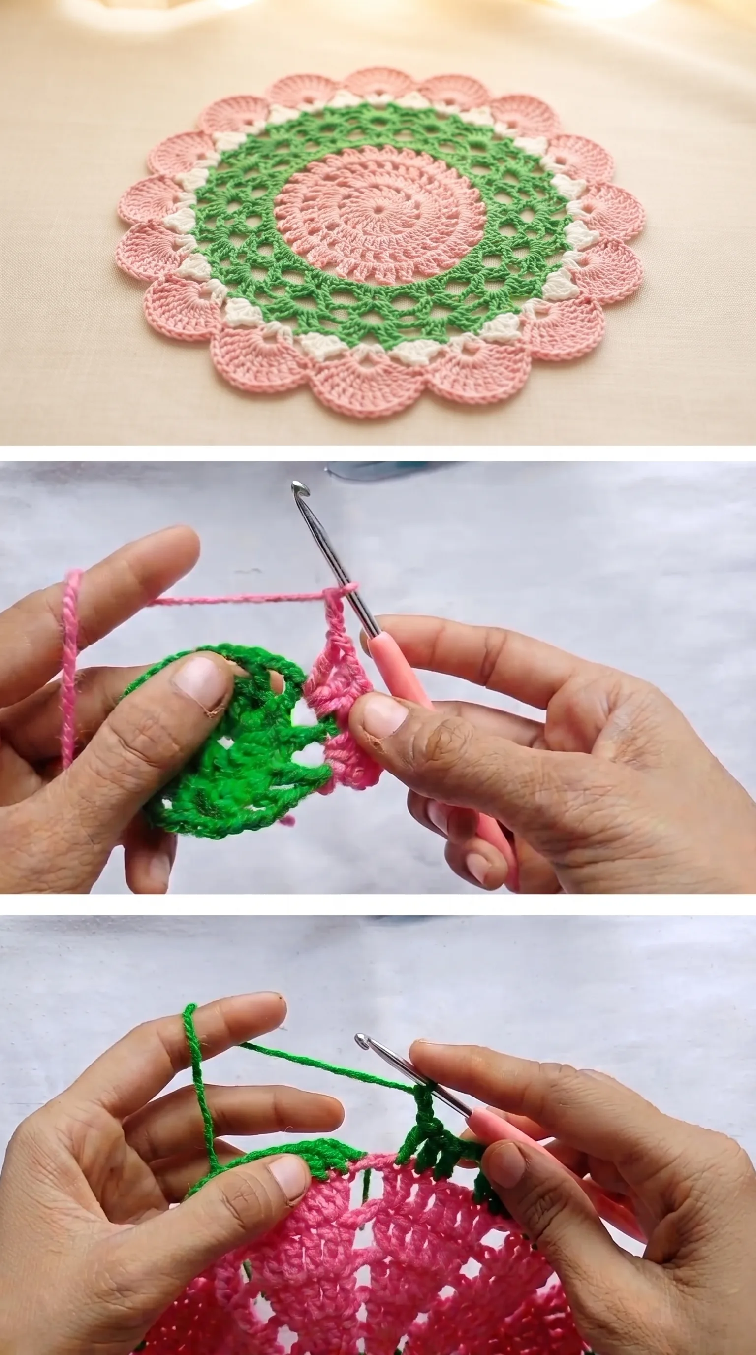 Crochet Woolen Handkerchief: A Traditional Decorative Treasure pattern