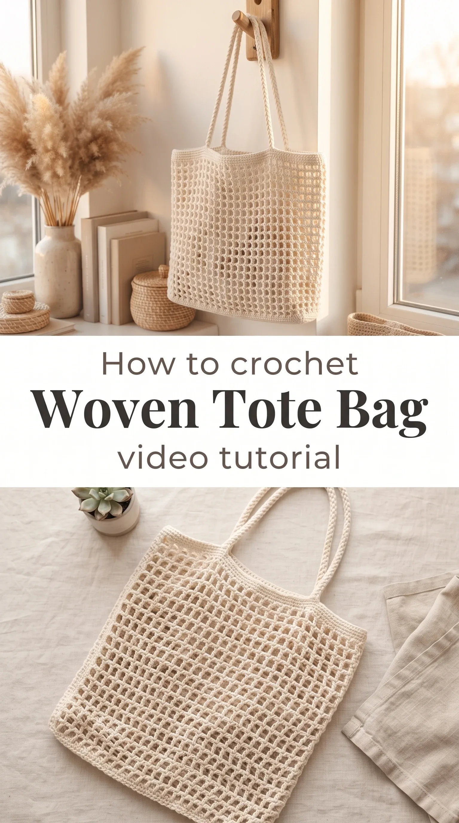 Crochet Woven Tote: A Chic Designer-Inspired Piece