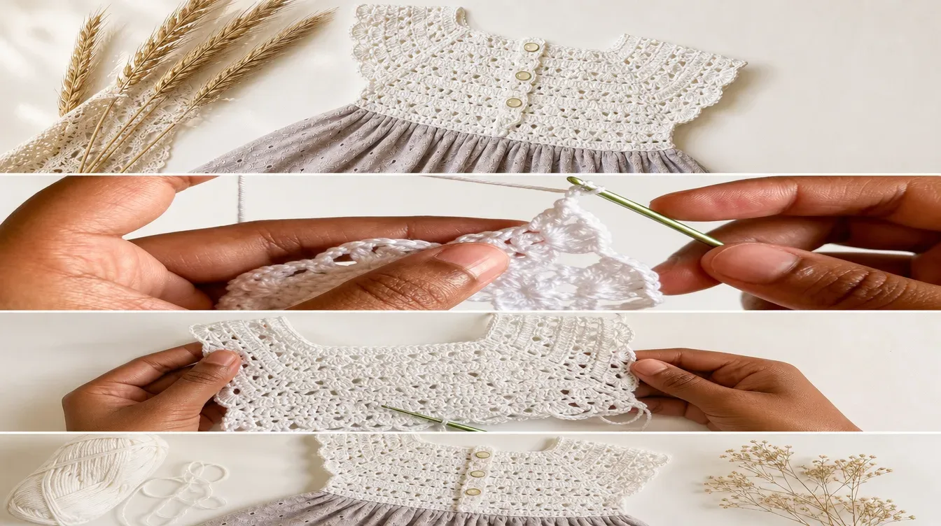 Crochet Yoke Dress: A Delicate Handmade Treasure pattern
