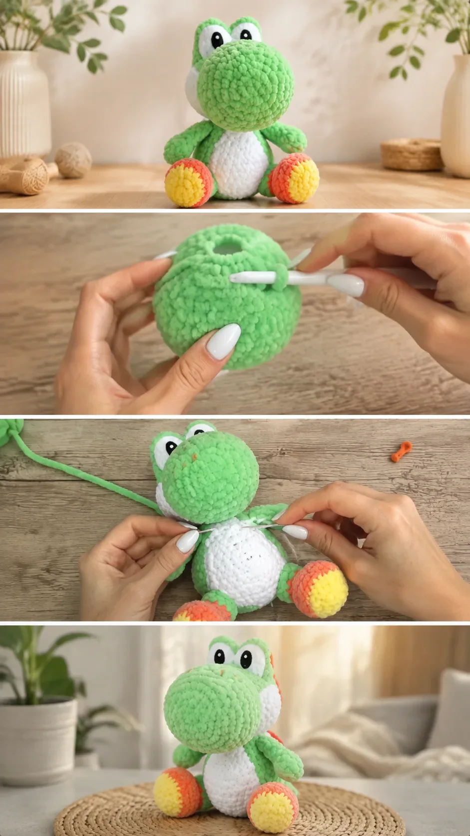 Crochet Yoshi Plushie: A Charming Whimsical Keepsake pattern