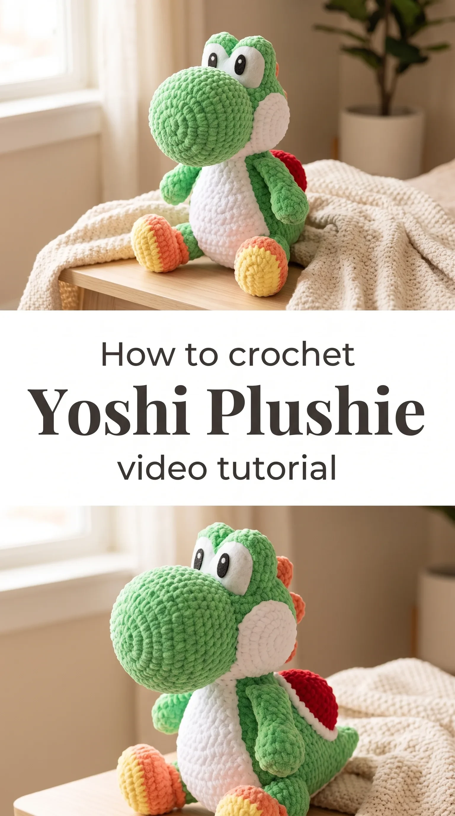 Crochet Yoshi Plushie: A Playful Gaming Classic