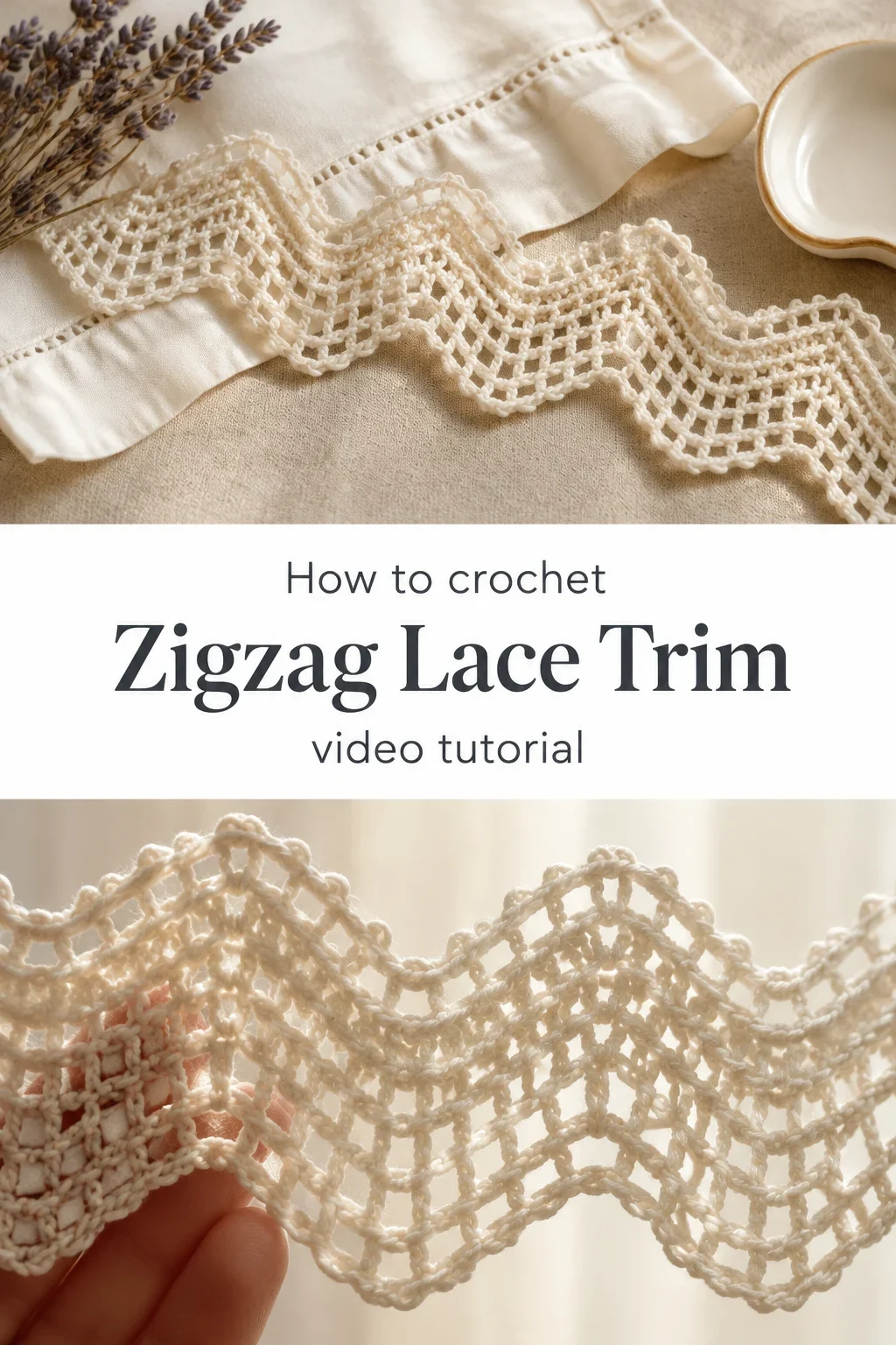Crochet Zigzag Lace Trim: A Timeless Decorative Edge